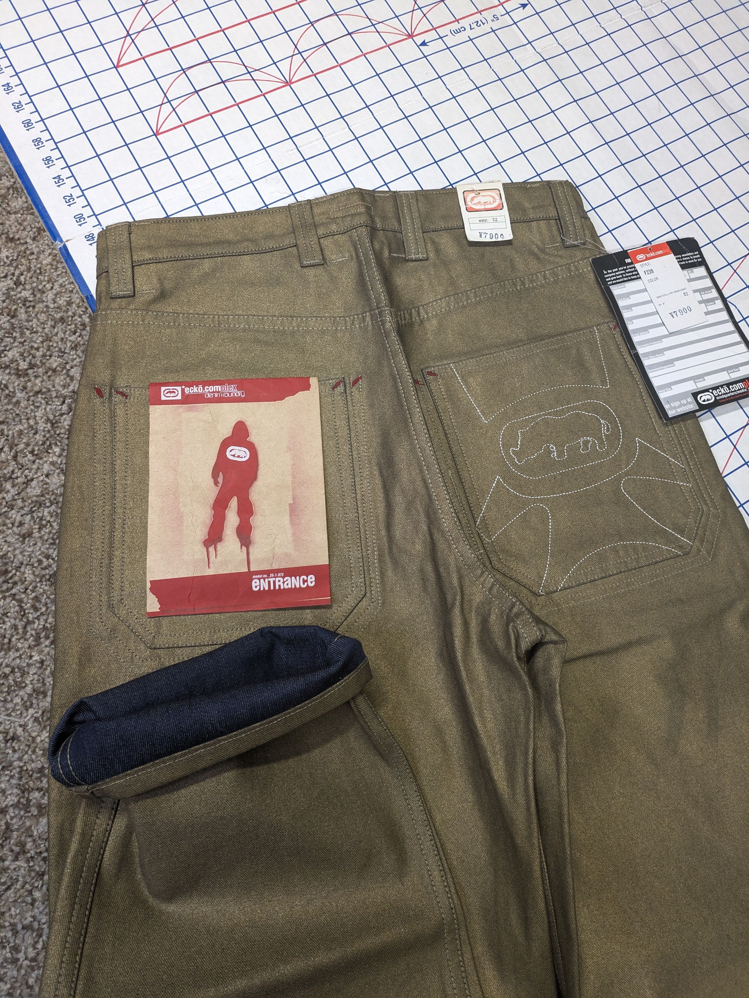 Ecko Unltd. y2k Golden Ecko Unltd reversible jeans hip hop southpole Size US 32 / EU 48 - 1 Thumbnail