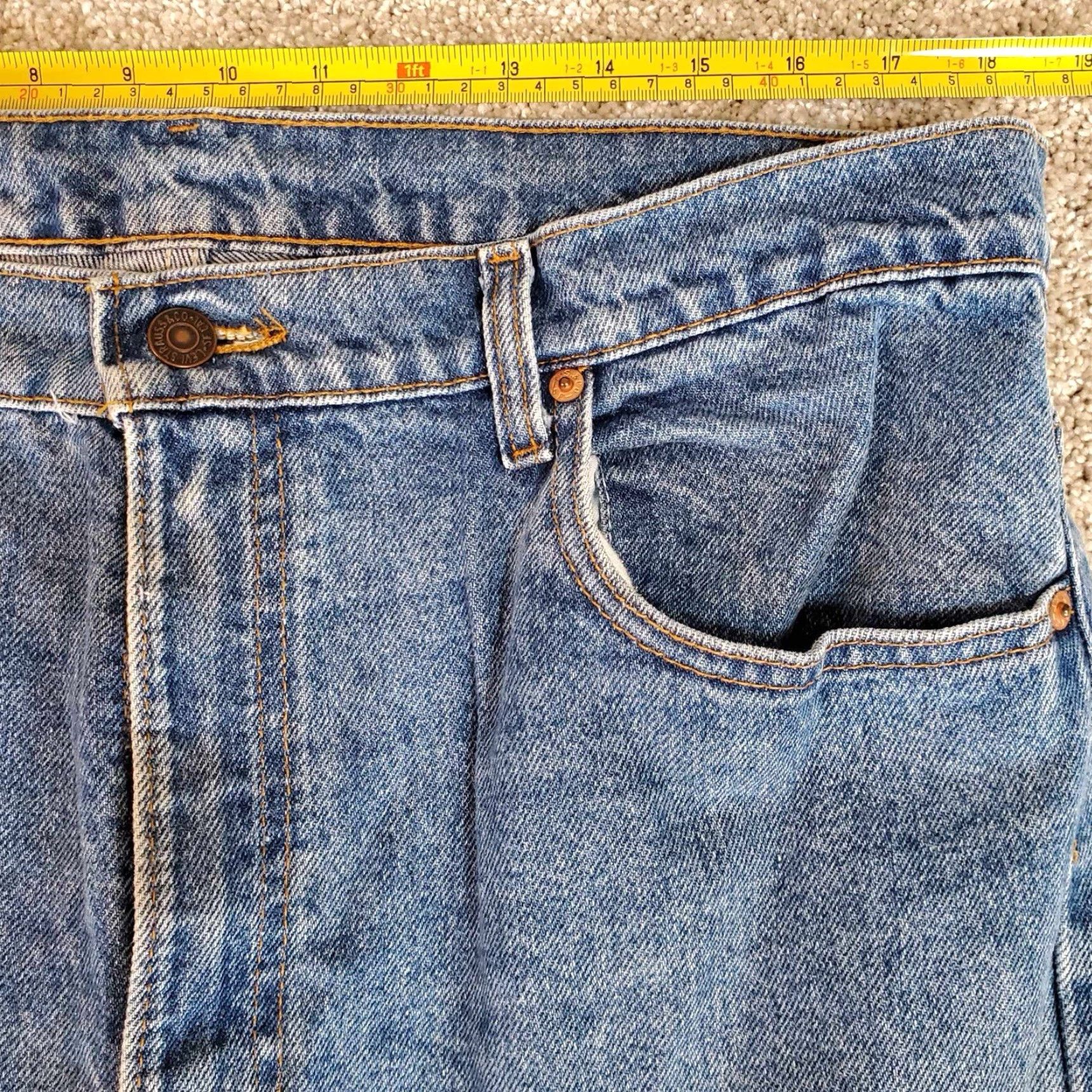 Levi's VINTAGE Levi's 505 Jeans Mens 38x30 Blue Denim Made In USA Jeans 90s Classic Outdoor Mens Size US 38 / EU 54 - 5 Thumbnail