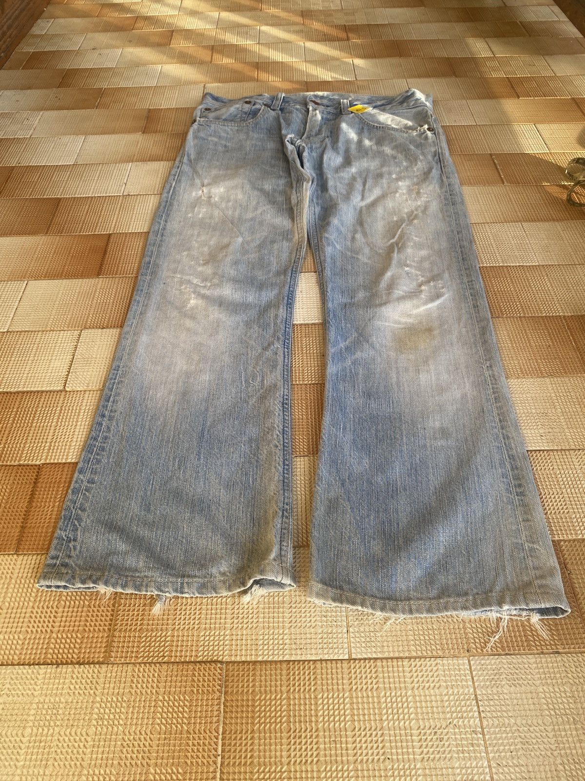 Edwin × PPFM Vintage edwin 503 blue trip straight cut denim Size US 30 / EU 46 - 1 Thumbnail