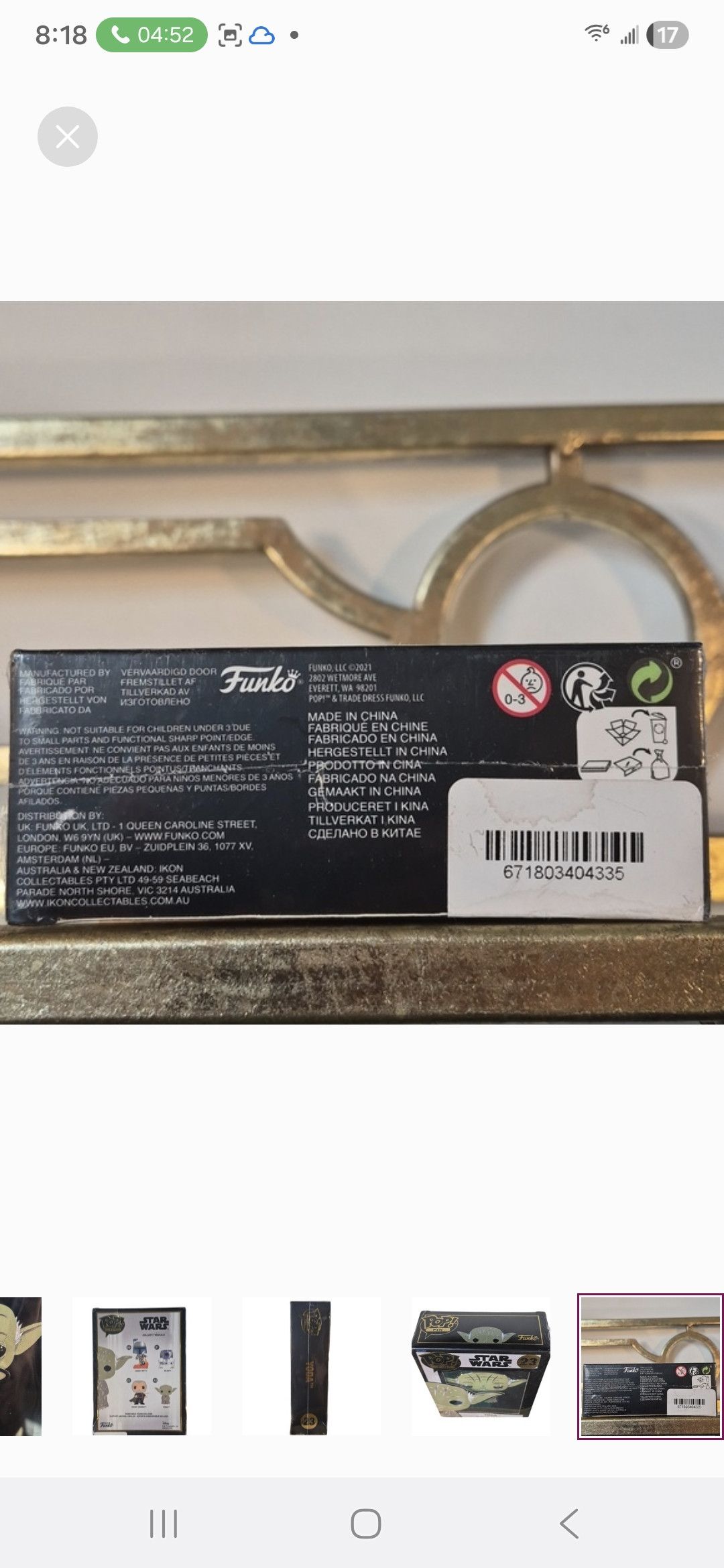 Other Funko × Star Wars POP PIN YODA Enamel Pin Size ONE SIZE - 6 Thumbnail