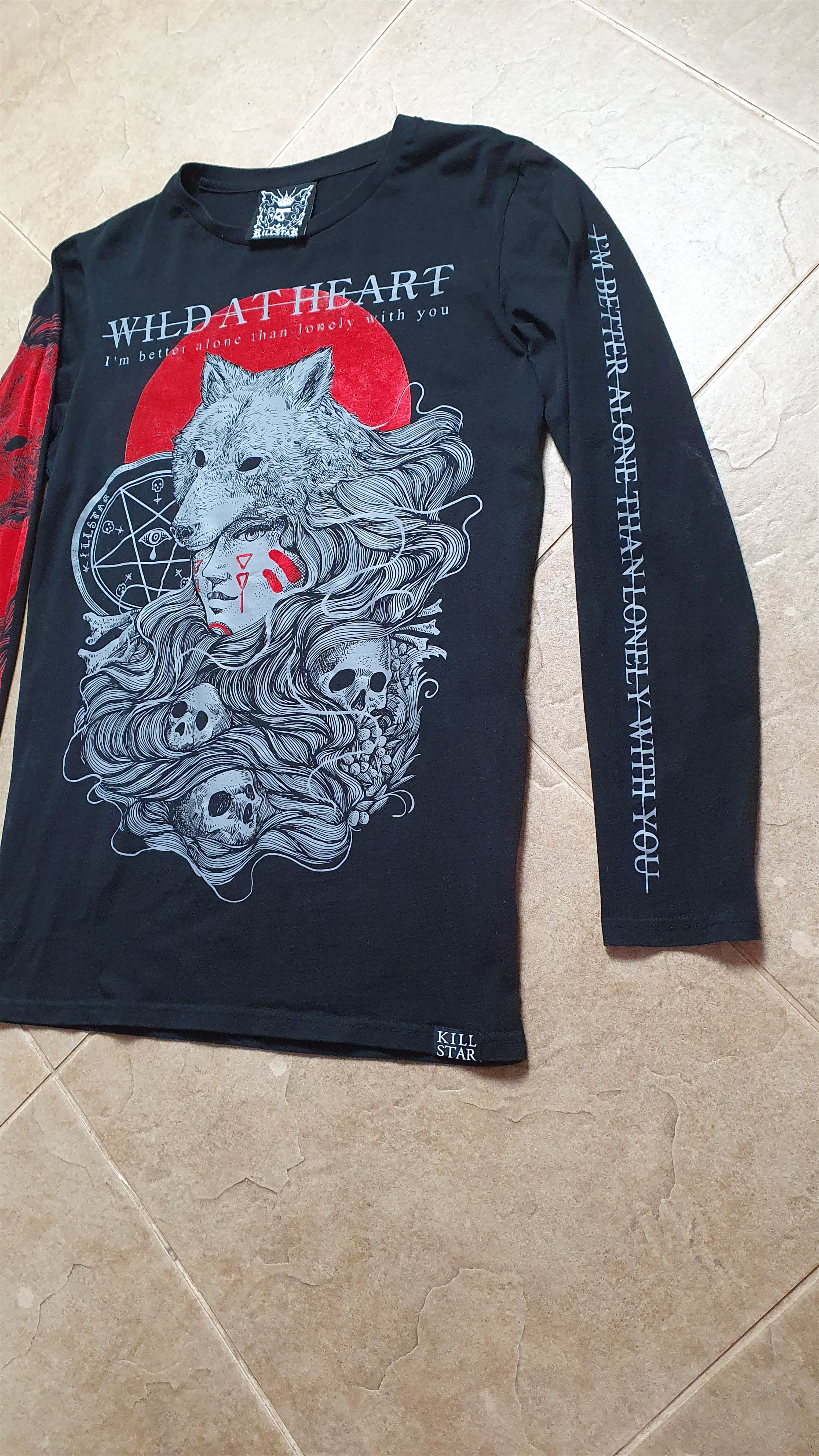 Killstar Longsleeve t-shirt Wild At Heart - KILLSTAR sweatshirt Size US M / EU 48-50 / 2 - 9 Thumbnail