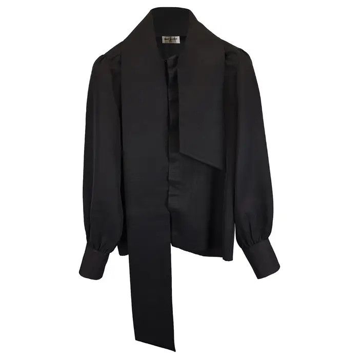 Saint Laurent Paris o1bcso1str1124 Shirt in Black Size US M / EU 48-50 / 2 - 1 Thumbnail