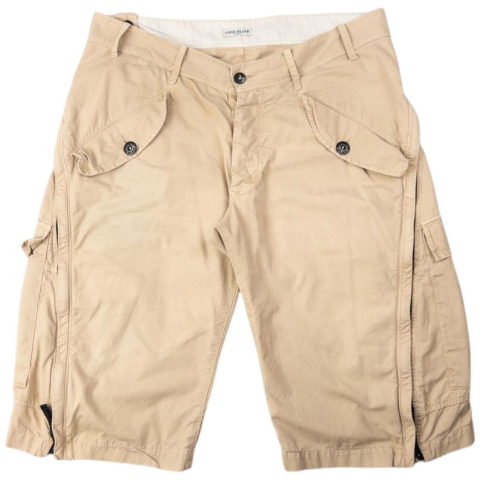 Stone Island Vintage Stone Island Zip Extension Cargo Shorts Size W35 Size US 35 - 3 Thumbnail
