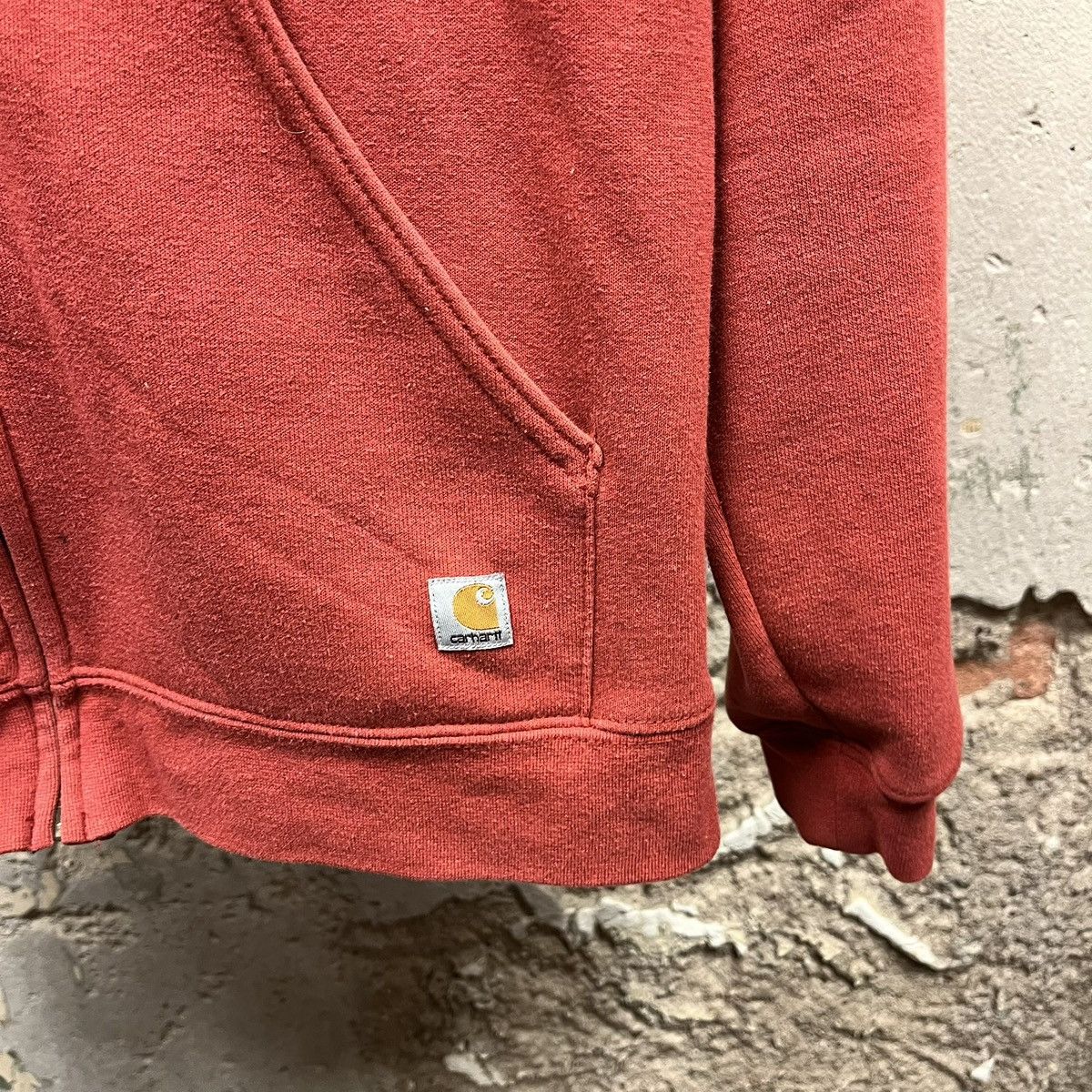 Carhartt Carhartt Women's Red Logo Full Zip Hoodie Jacket Small S Size S / US 4 / IT 40 - 5 Thumbnail