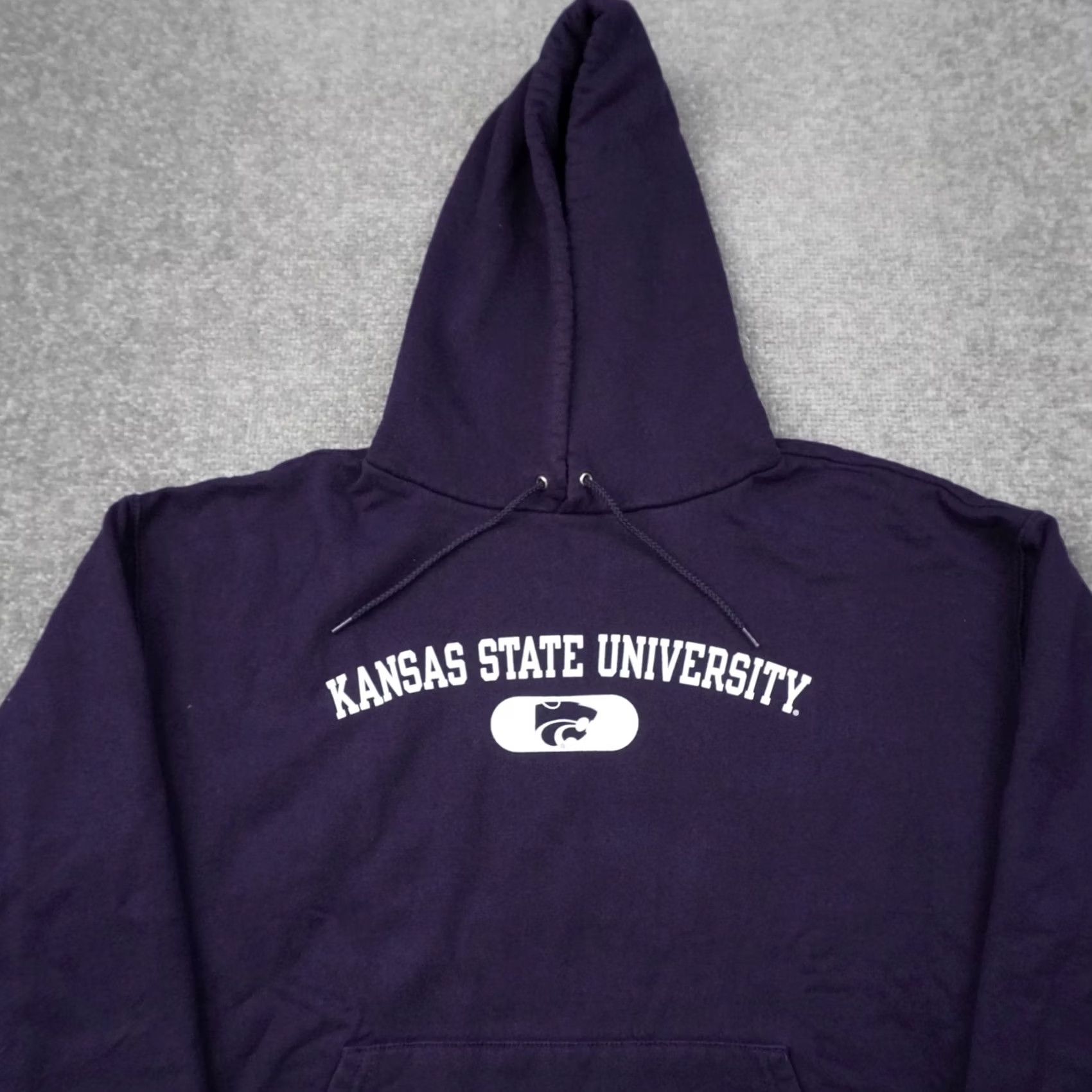 Champion Champion Kansas State University Hoodie Mens Large Purple Long Sleeve Size US L / EU 52-54 / 3 - 6 Thumbnail