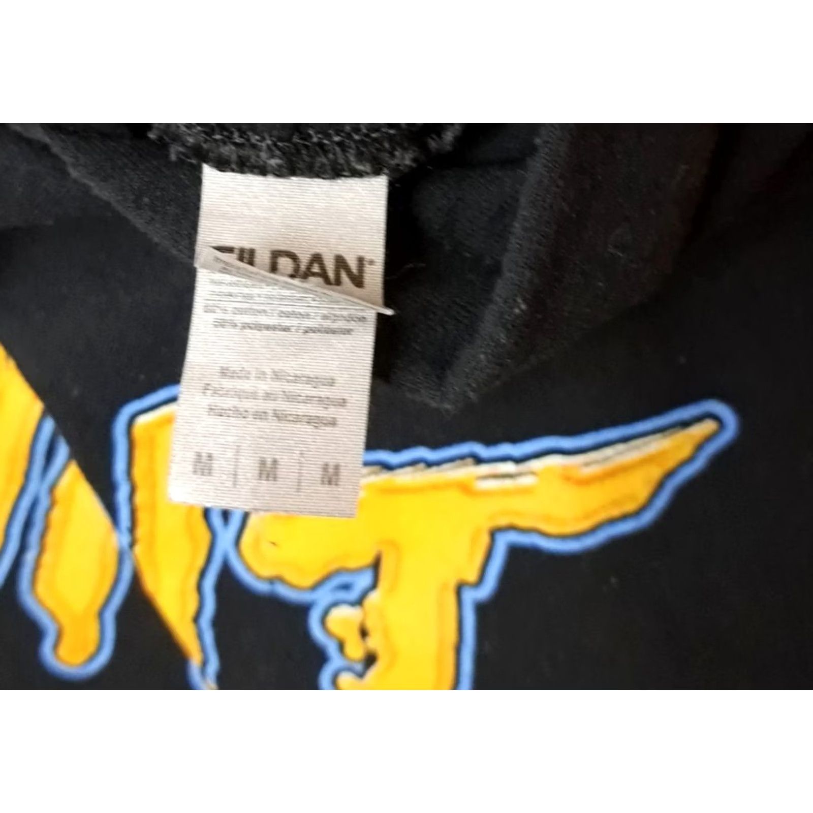 Gildan VINTAGE Haunt Scarecrow Cedar Point Theme Ride Hooded Sweatshirt M Black Gildan Cotton Blend Canvas Women Roller Coaster 2000s Size M / US 6-8 / IT 42-44 - 7 Thumbnail