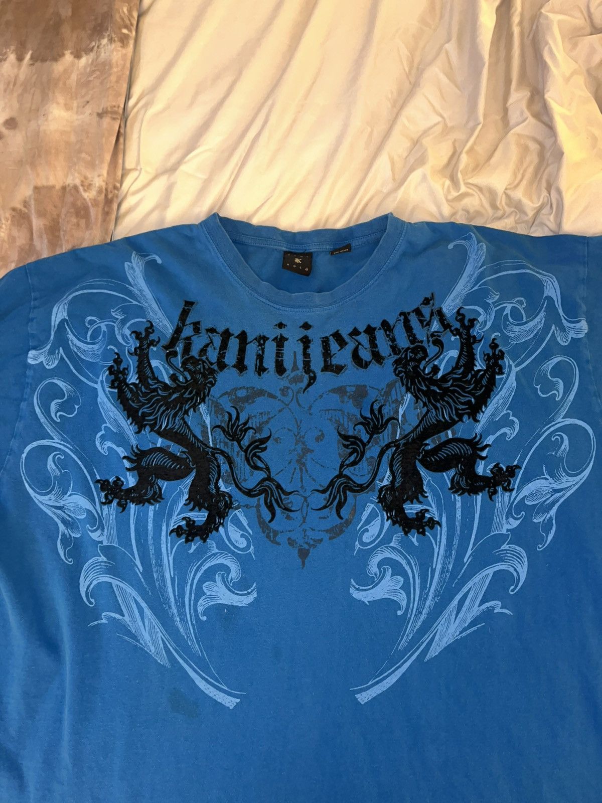 Karl Kani Rare Y2K Karl Kani Gold Graphic Streetwear Tee Size US XXL / EU 58 / 5 - 4 Thumbnail