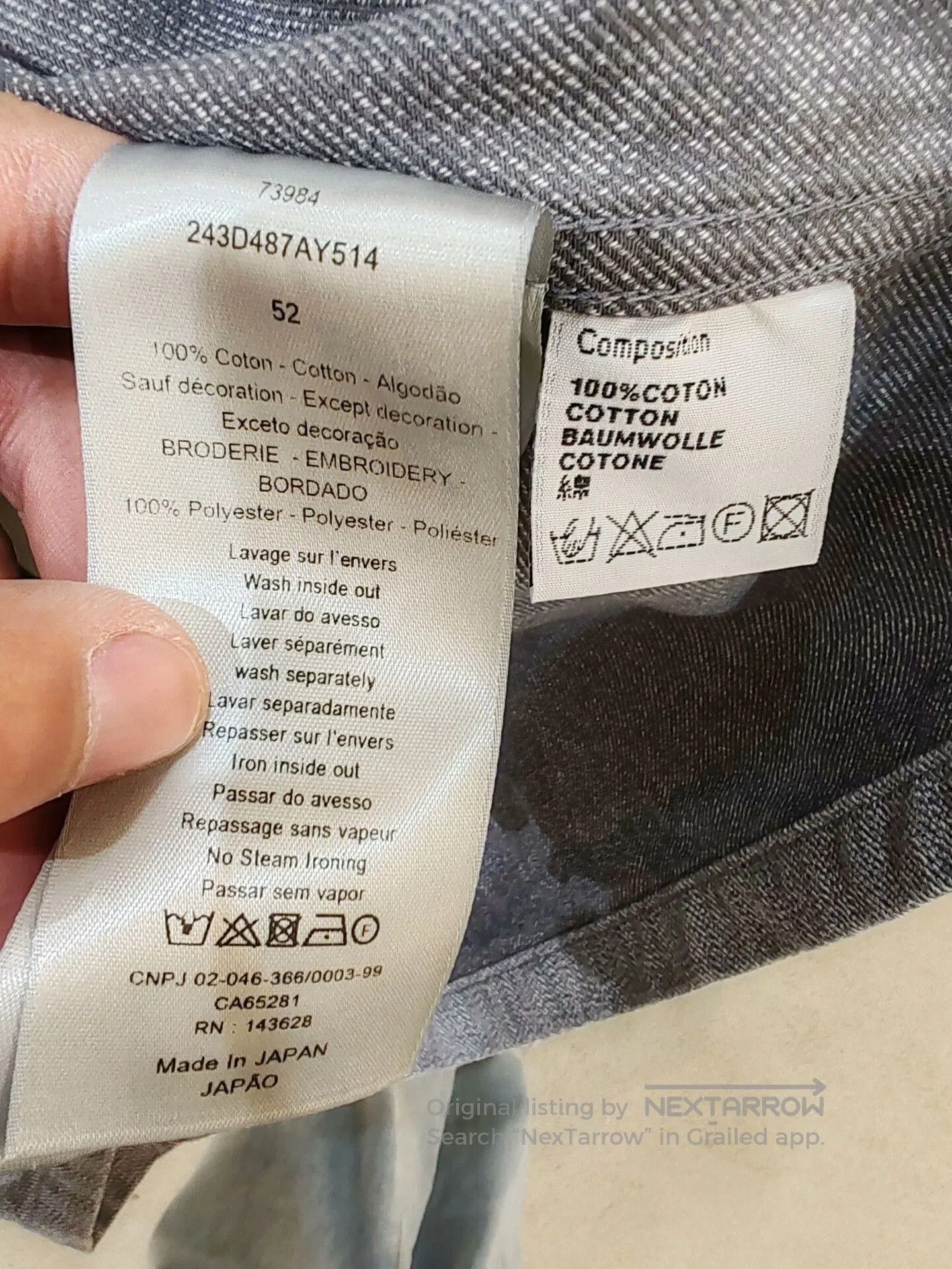 Dior Dior Men's Denim Jacket 52 Made in Japan. Size US L / EU 52-54 / 3 - 3 Thumbnail