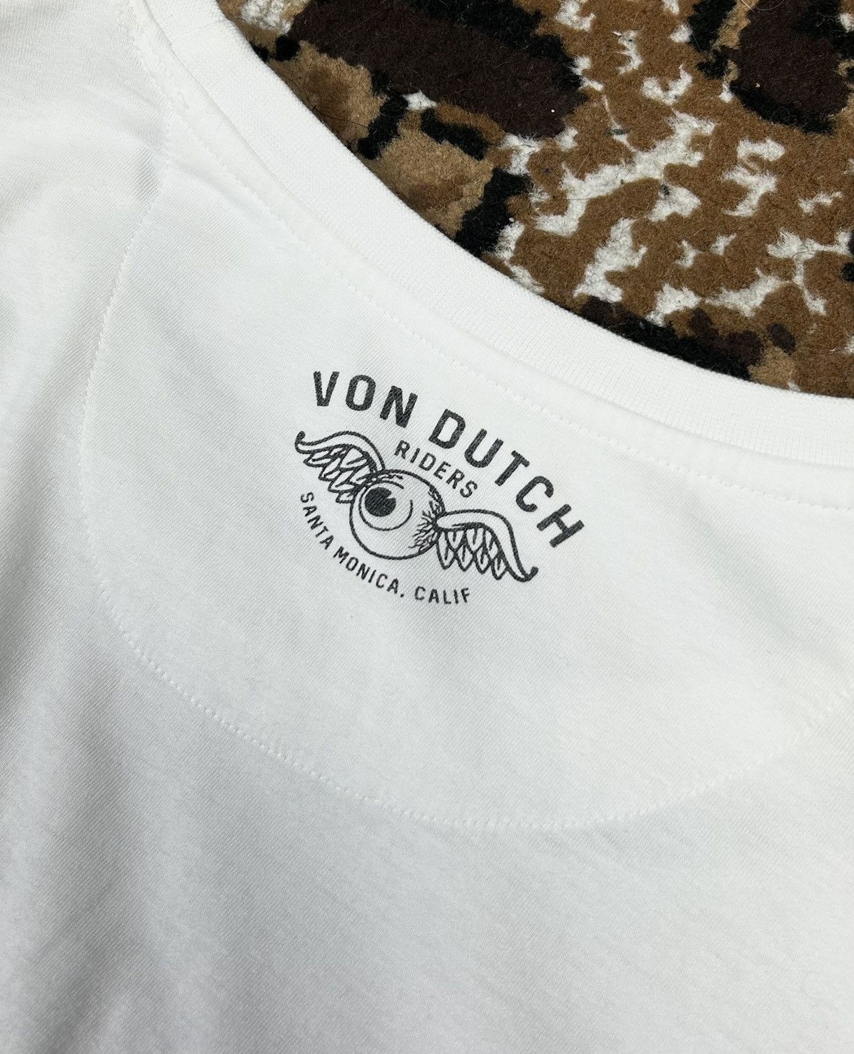 Ed Hardy × Vintage × Von Dutch Rare Von Dutch tee Tiger Embroidered Logo Vintage Y2K Size US XL / EU 56 / 4 - 8 Thumbnail