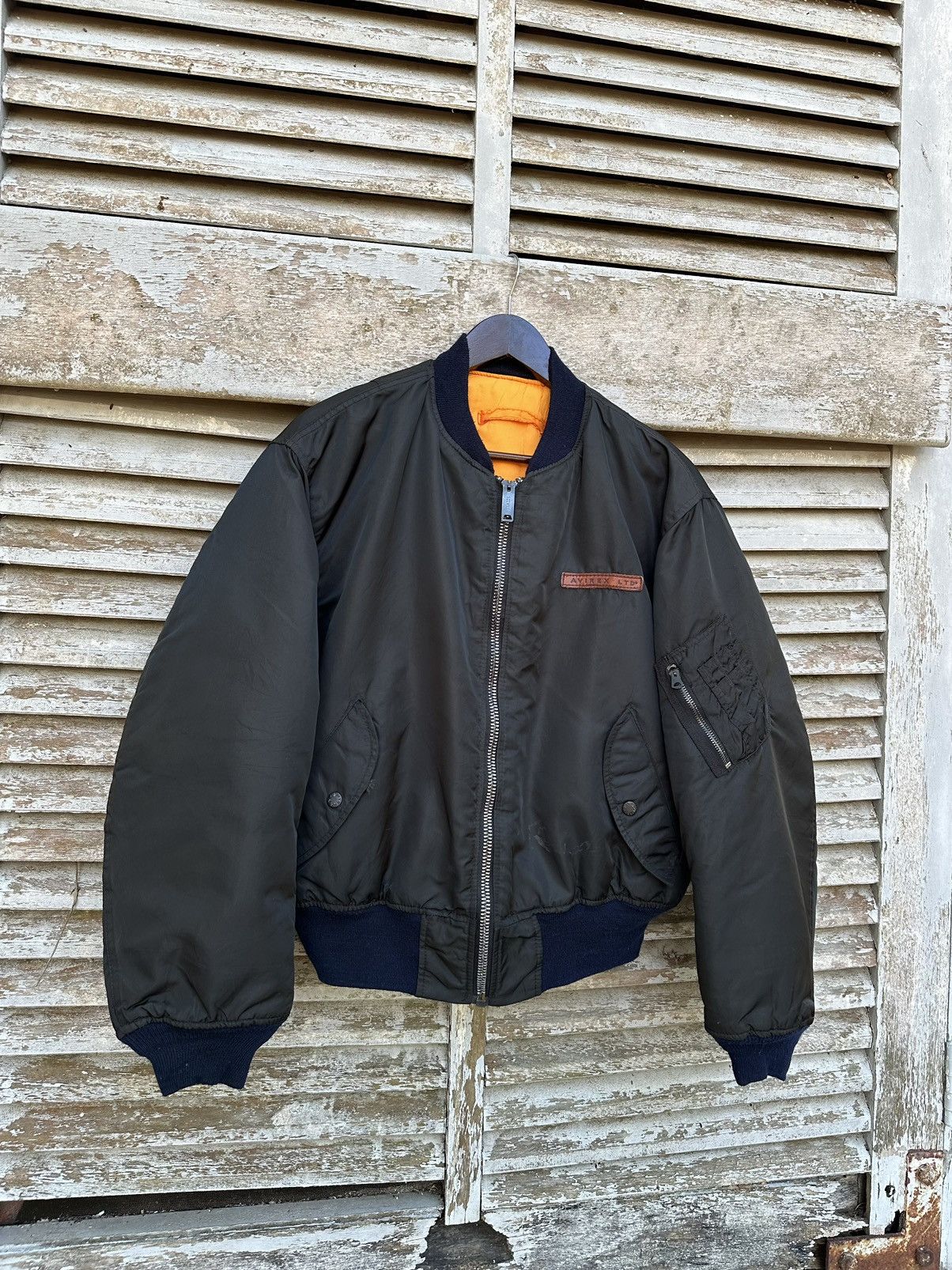 Avirex 🪖Vintage Avirex MA-1 Man Intermediate Bomber Jacket Size US L / EU 52-54 / 3 - 3 Thumbnail