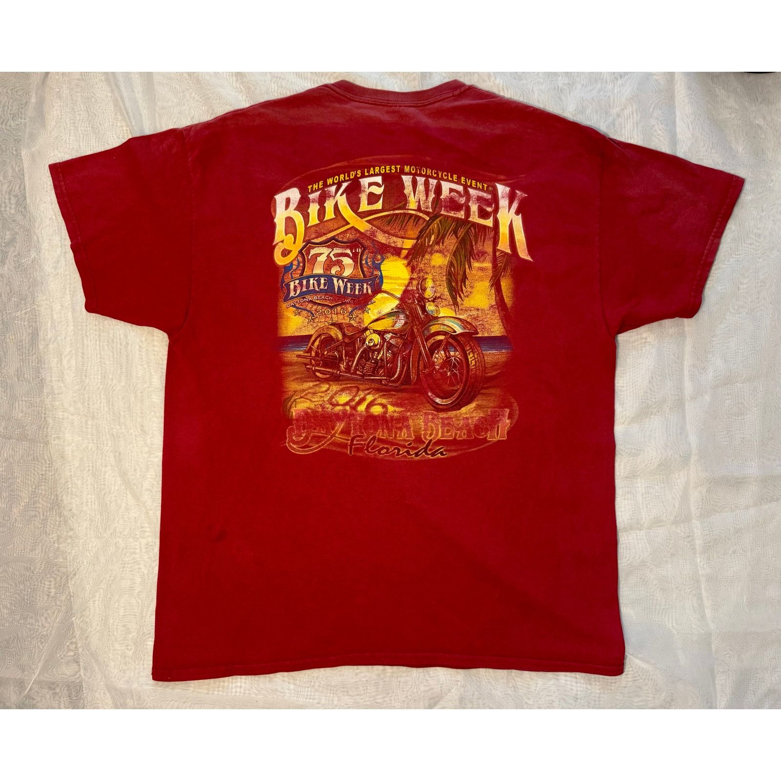 American Apparel Bike Week 2016 75th Daytona Florida Shirt Size US L / EU 52-54 / 3 - 1 Thumbnail