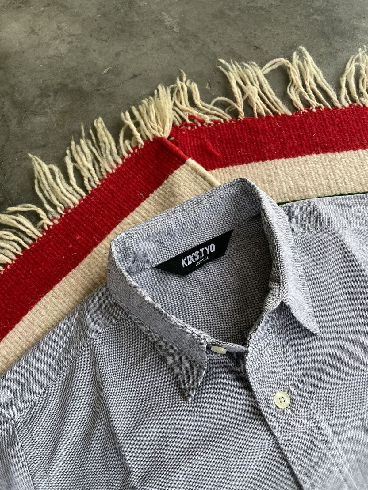 Japanese Brand KIKS TYO Oxford Shirt Size US M / EU 48-50 / 2 - 4 Thumbnail