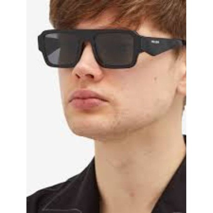 Prada NEW PRADA SPR A05 16K08Z SQUARE BLACK PRA05S 16K08Z UNISEX P Size ONE SIZE - 2 Thumbnail