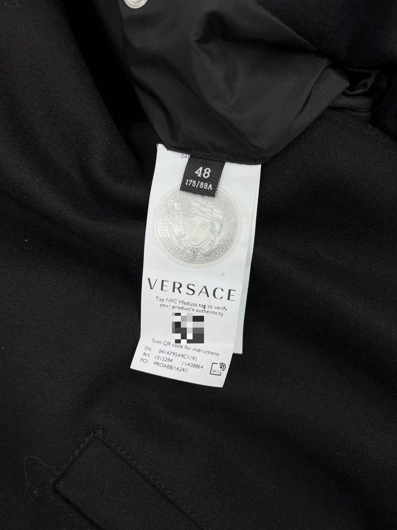 Versace Versace Black baseball collar jacket Size US L / EU 52-54 / 3 - 7 Thumbnail