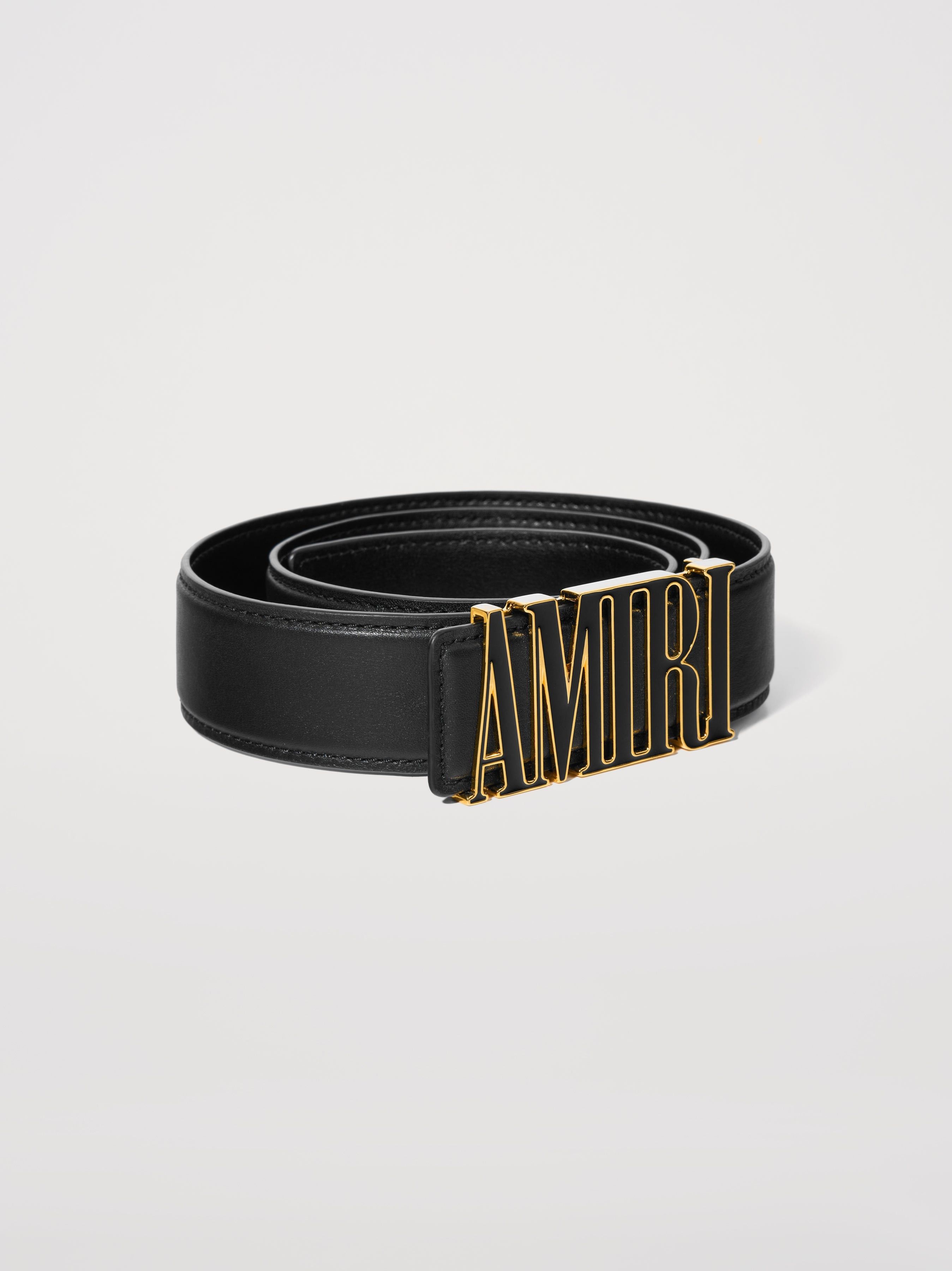 Amiri oc11z0325 Size: 110 / Nappa 4cm Belt in Black Size 42 - 2 Thumbnail