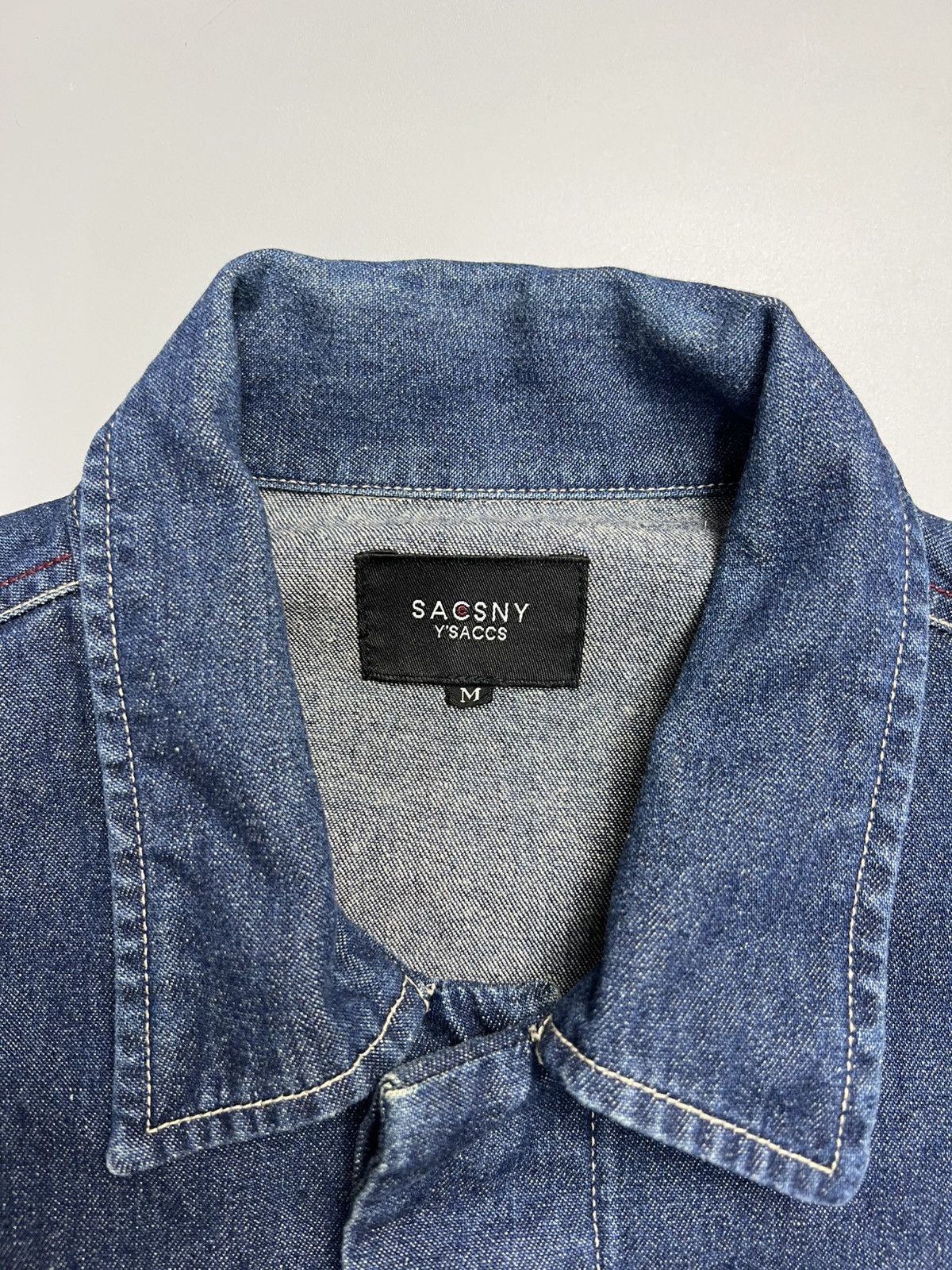 Japanese Brand × Vintage × Y's for Men Vintage Y'saccs 'Yohji Yamamoto' Chore Denim Jackets Size US M / EU 48-50 / 2 - 2 Thumbnail