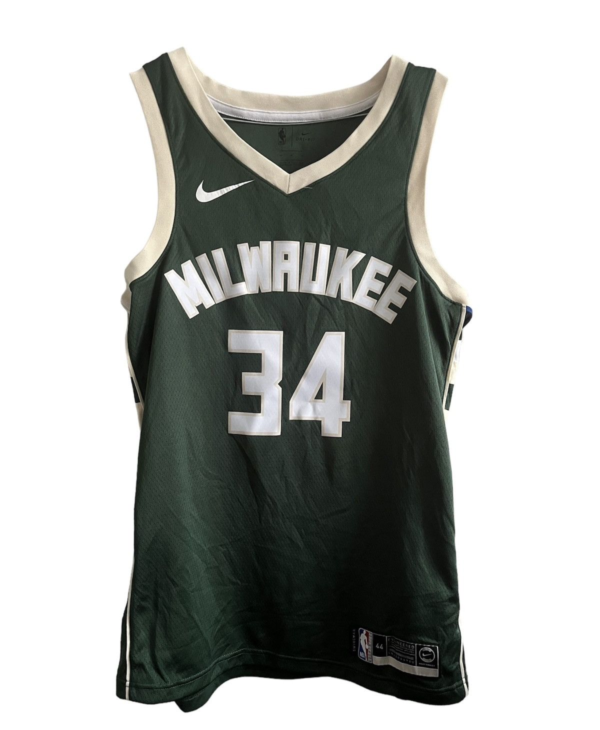 Antetokounmpo mens cheapest #34 Bucks NBA swingman Jersey size 50 new