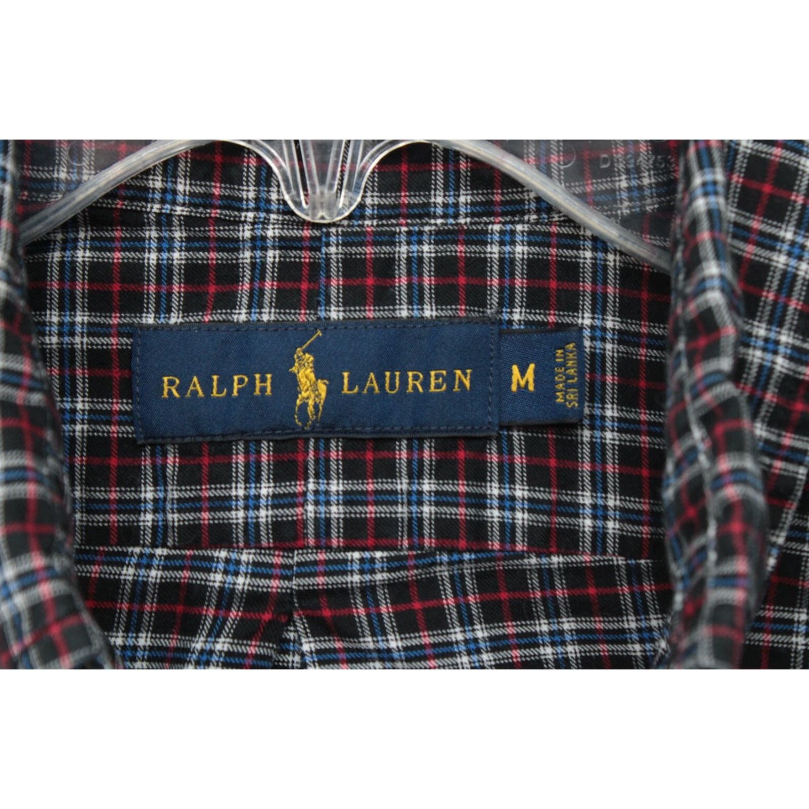 Polo Ralph Lauren Ralph Lauren Shirt Men's Medium Black Plaid Pony Button-Down Long Sleeve Preppy Size US M / EU 48-50 / 2 - 5 Thumbnail