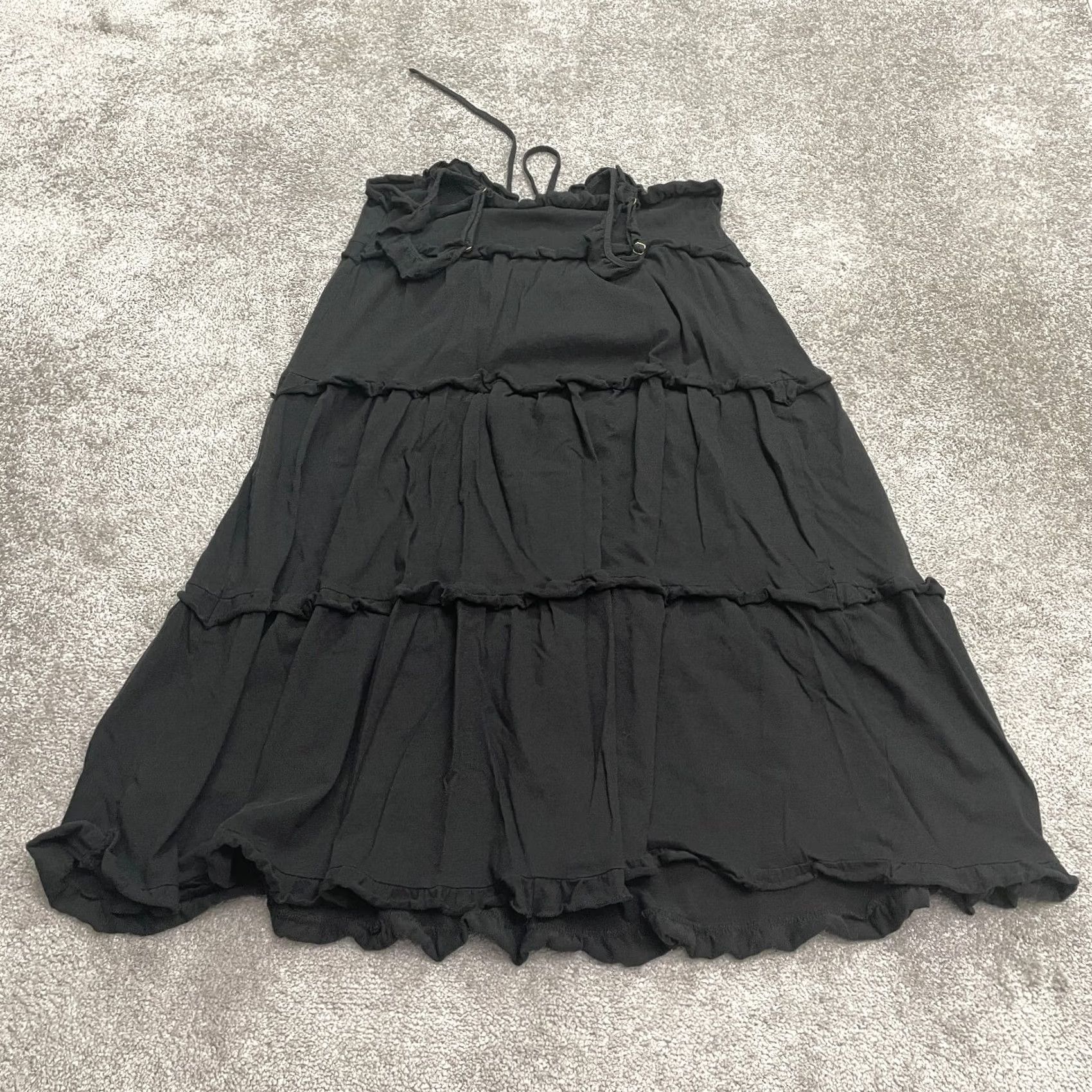J.Crew J.Crew Maxi Dress Women Medium Black Knit Keyhole Casual Adjustable Strap Size M / US 6-8 / IT 42-44 - 2 Thumbnail