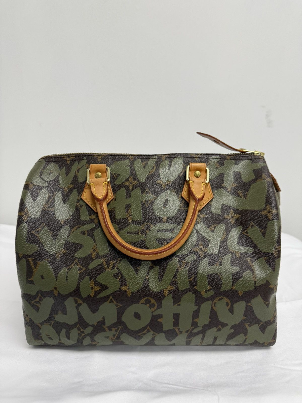 Louis Vuitton × Stephen Sprouse Louis Vuitton Stephen Sprouse Green Graffiti Speedy 30 Size ONE SIZE - 4 Thumbnail