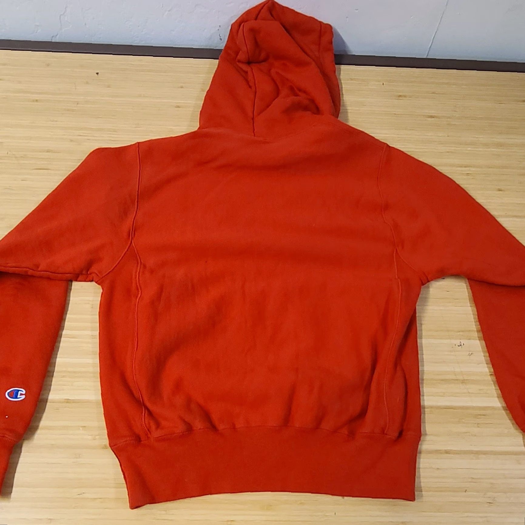 Champion Champion Hoodie Mens Red Reverse Weave Long Sleeve Pockets Pullover Size S Size US S / EU 44-46 / 1 - 2 Thumbnail