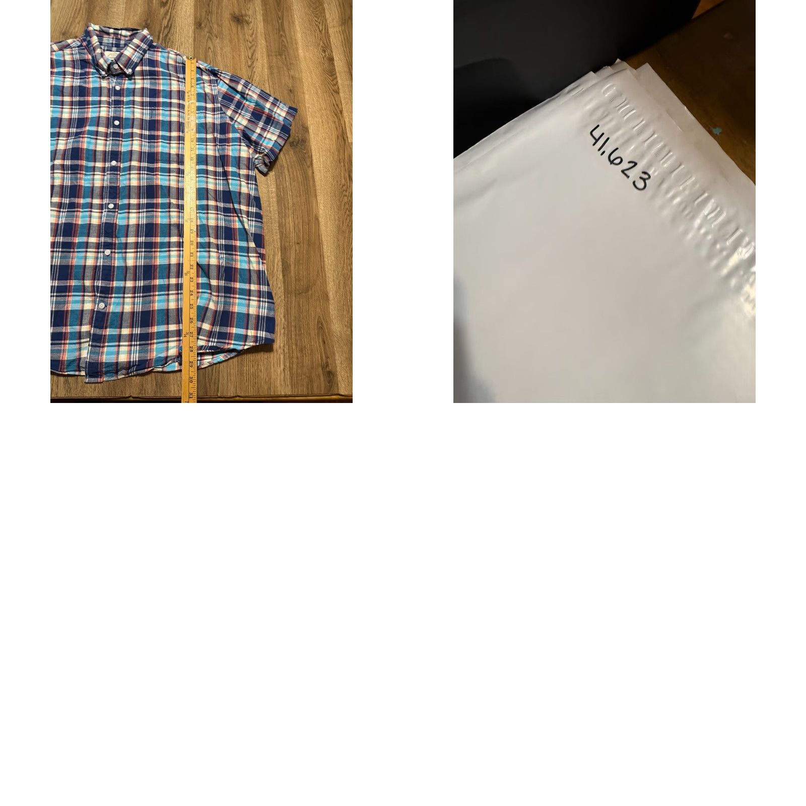 Vintage St. John's Bay Shirt Men's 2XL? Blue White Orange Yellow Plaid Button Down Size US XXL / EU 58 / 5 - 8 Thumbnail
