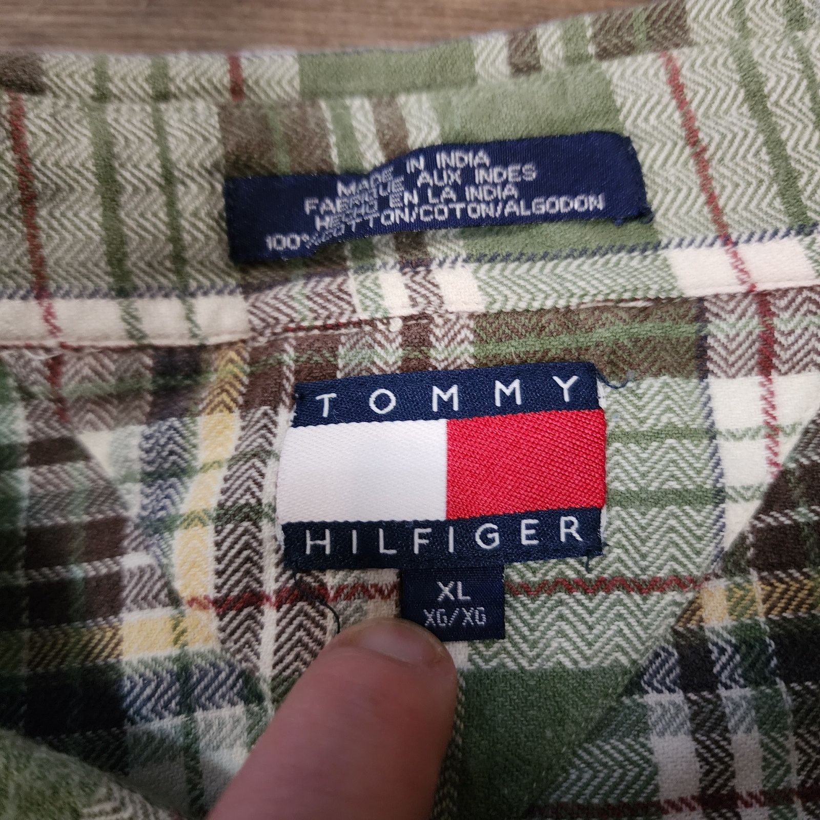 Tommy Hilfiger Tommy Hilfiger Long Sleeve green XL Mens shirt 2457 Size US XL / EU 56 / 4 - 5 Thumbnail