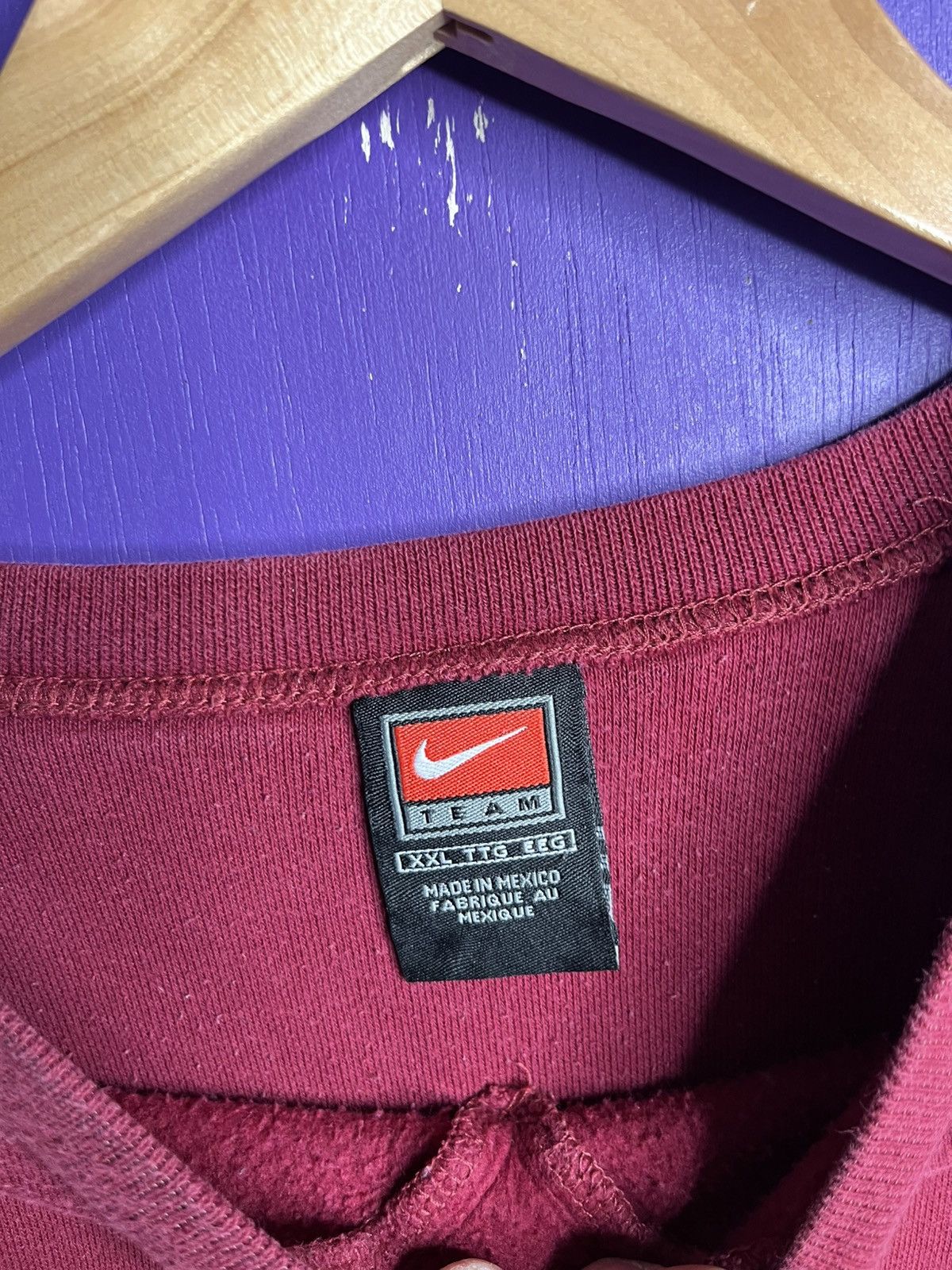 Nike × Vintage Vintage 90s Nike team circles logo crewneck Size US XXL / EU 58 / 5 - 4 Thumbnail
