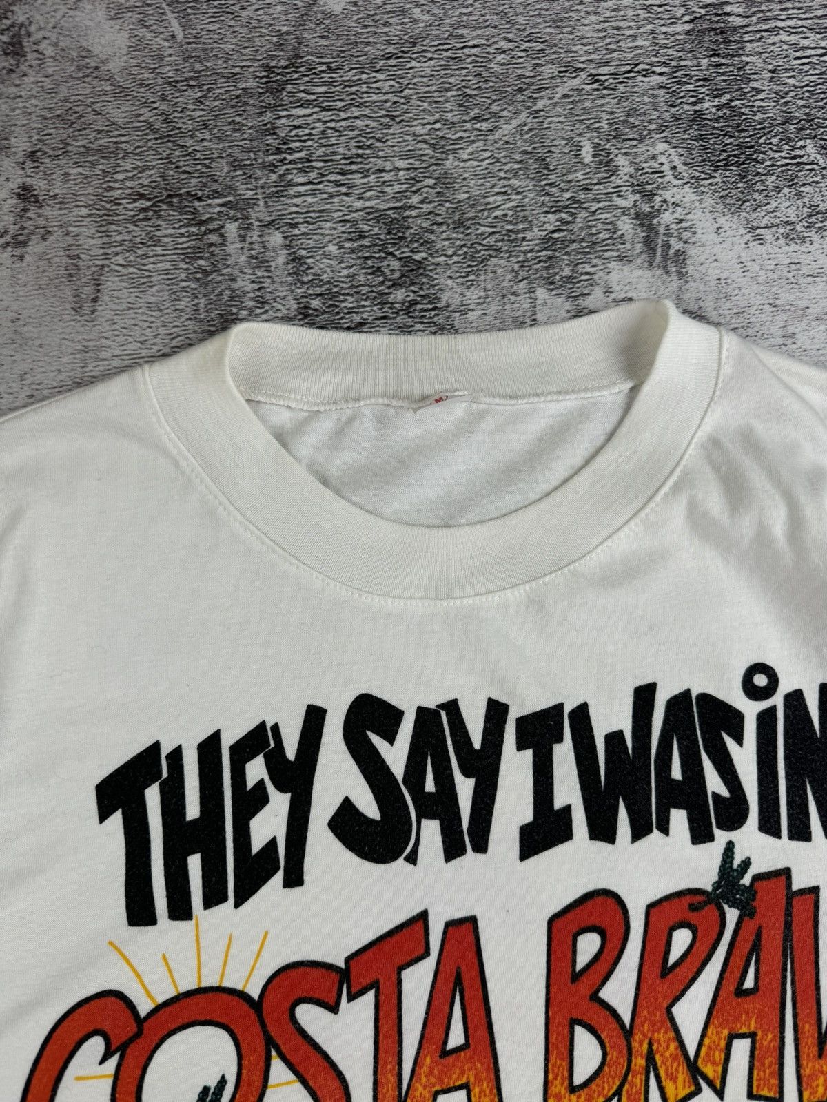 Vintage Joke Spain Costa Brava But can't remember Style Funny USA Size US M / EU 48-50 / 2 - 8 Thumbnail
