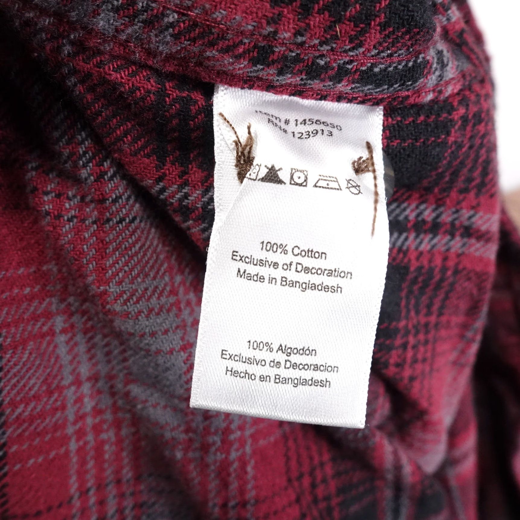 Vintage JACHS Red Plaid Flannel Button-Up Shirt Adult Medium Long Sleeve Regular Fit Mens Size US M / EU 48-50 / 2 - 7 Thumbnail