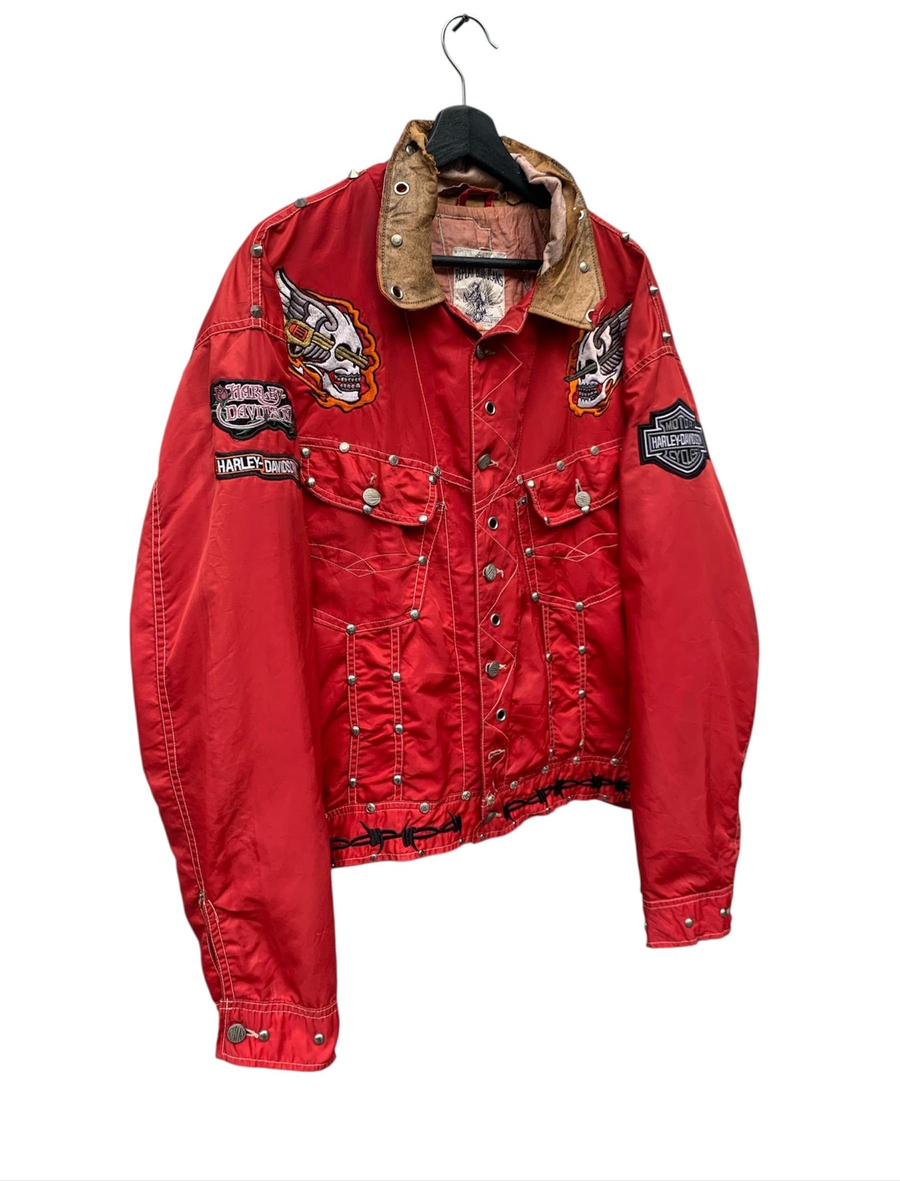 Replay Very Rare Vintage Replay Blue Jeans x Harley Davidson Jacket Size US M / EU 48-50 / 2 - 3 Thumbnail