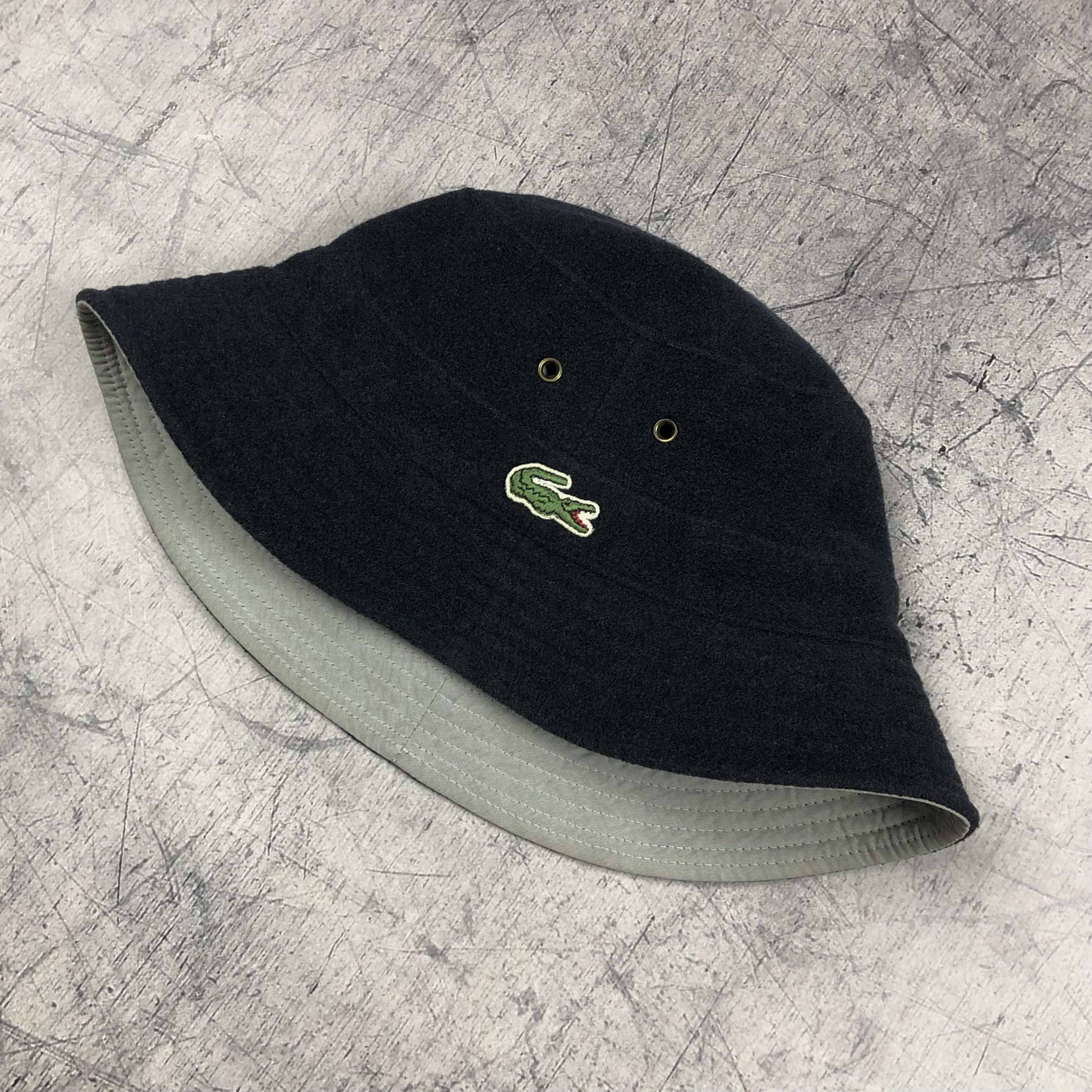 Lacoste Vintage Lacoste Bucket Hat Double-sided Size ONE SIZE - 2 Thumbnail