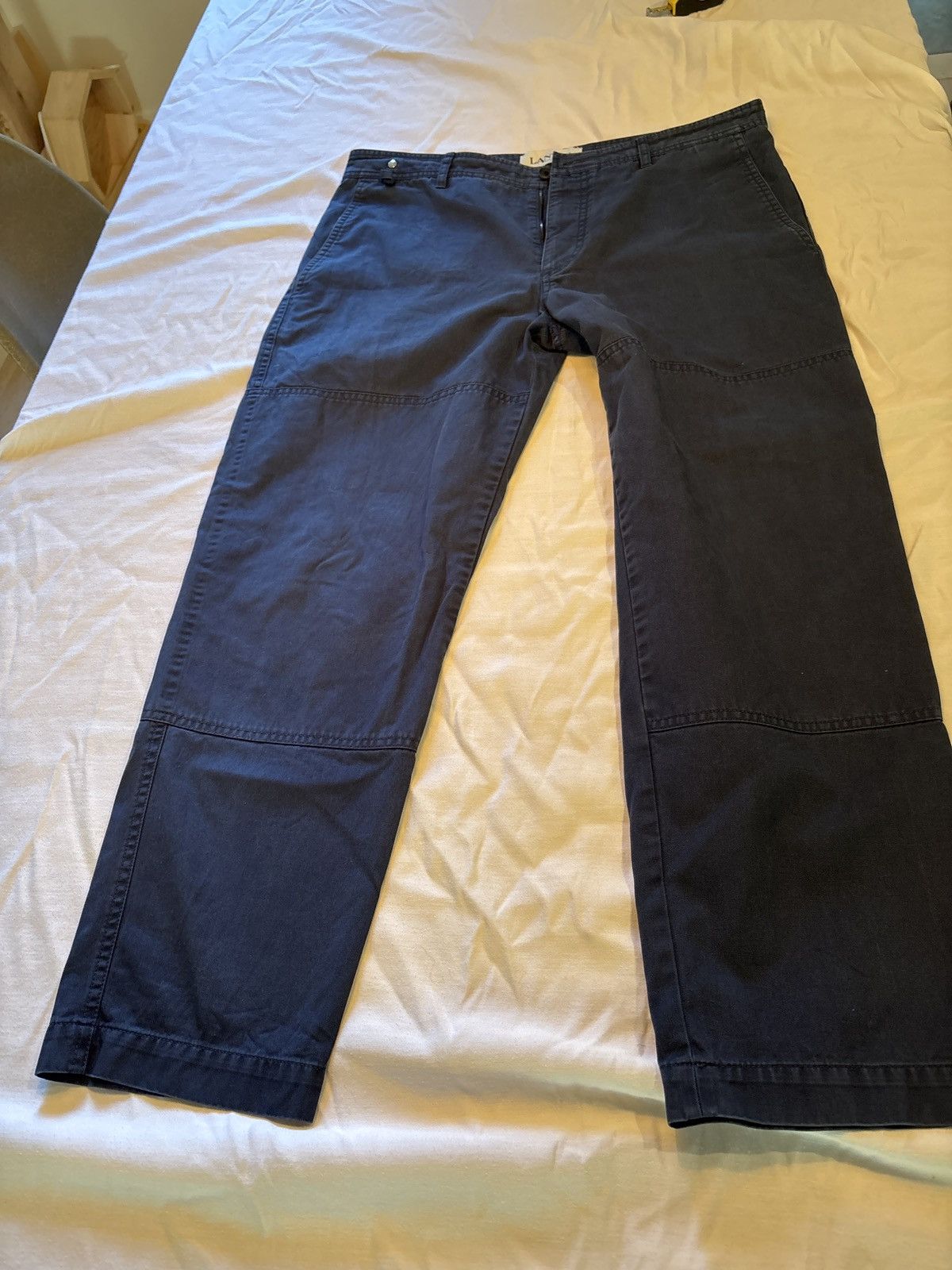 Lanvin Lanvin Utlity Style Pants - Dark Blur Size US 34 / EU 50 - 7 Thumbnail