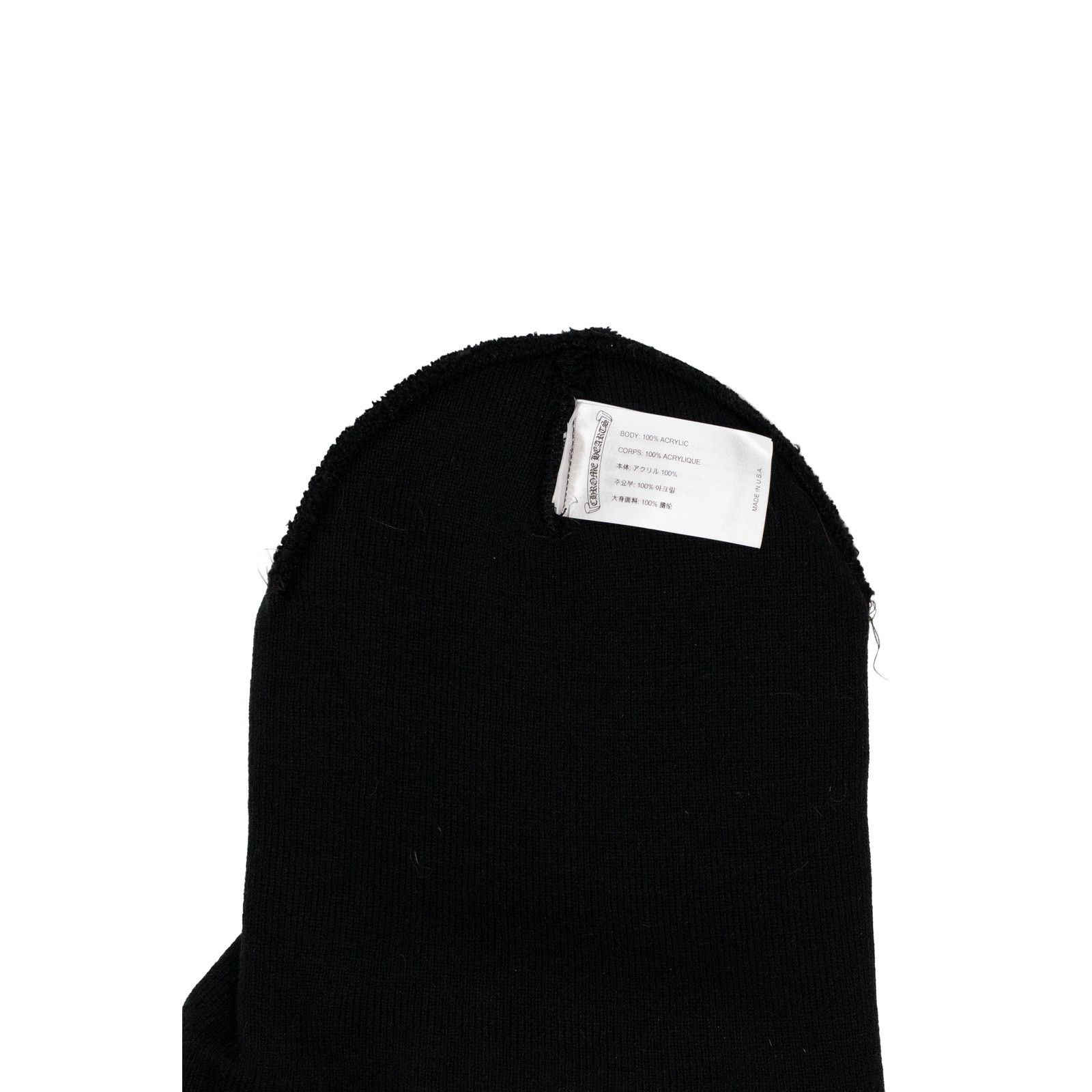 Chrome Hearts Black Logo Beanie Size ONE SIZE - 3 Thumbnail