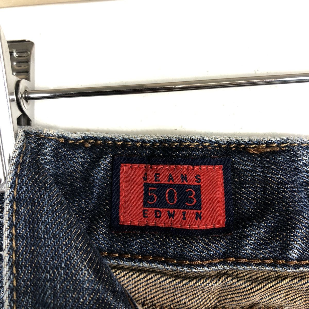Edwin 🔥90’s BINTAGE JEANS 503 EDWIN DISTRESSED PUNK DESIGN Size US 26 / EU 42 - 14 Thumbnail