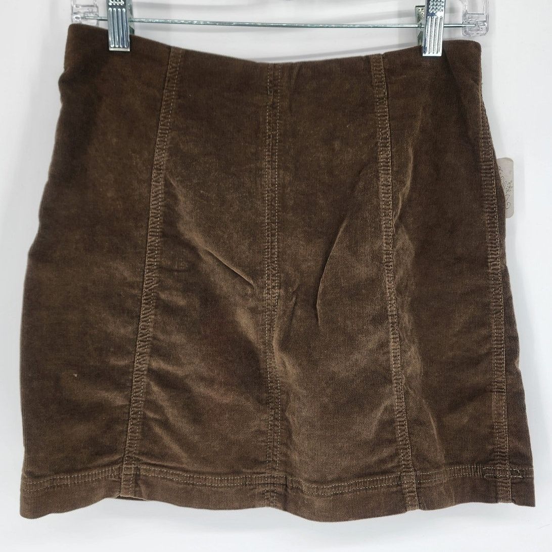 Free People Free People Corduroy Mini Skirt Moss Green Women's Size 8 Size 30" / US 8 / IT 44 - 2 Thumbnail