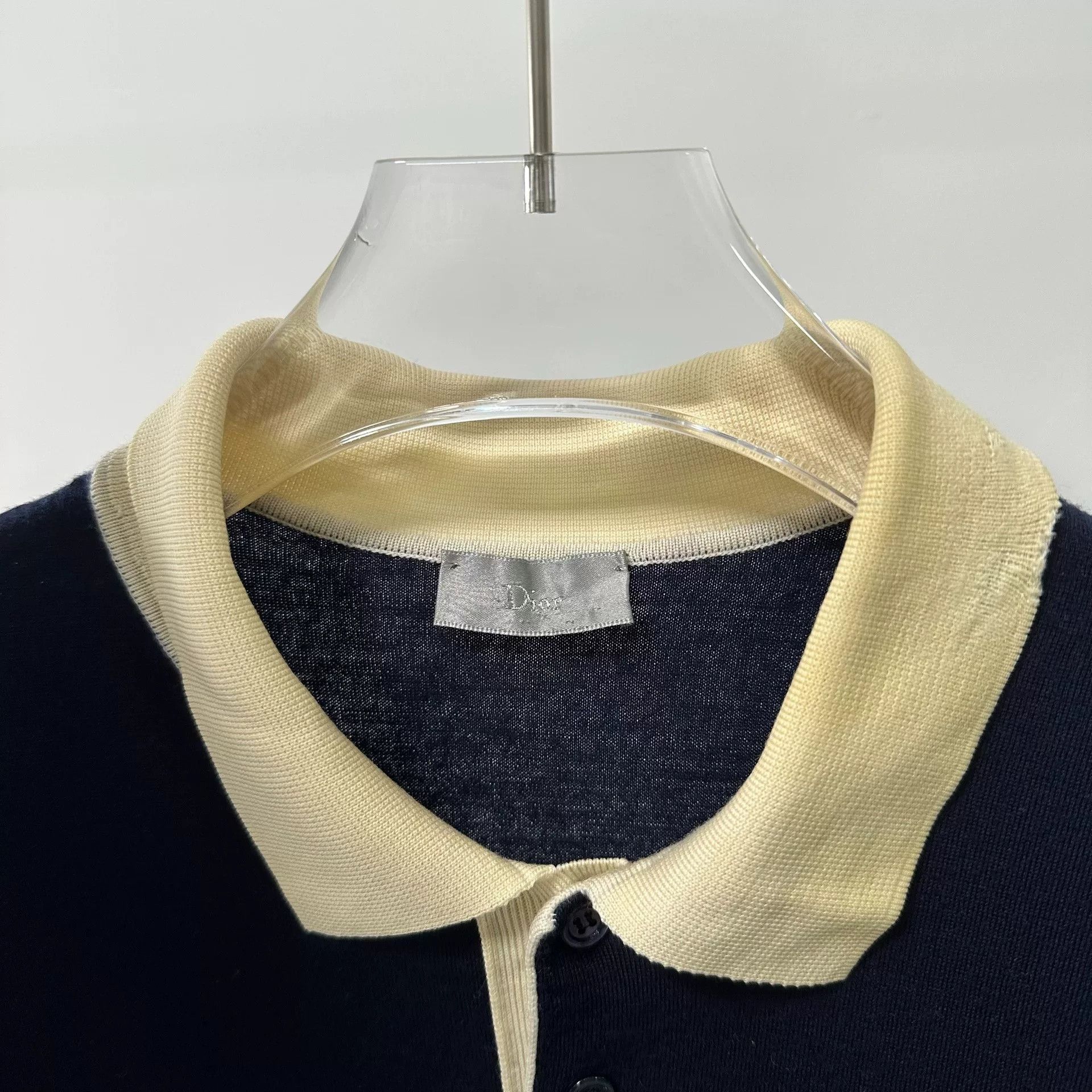 Dior Dior Colorblock Wool Short-Sleeve Polo Size US L / EU 52-54 / 3 - 5 Thumbnail