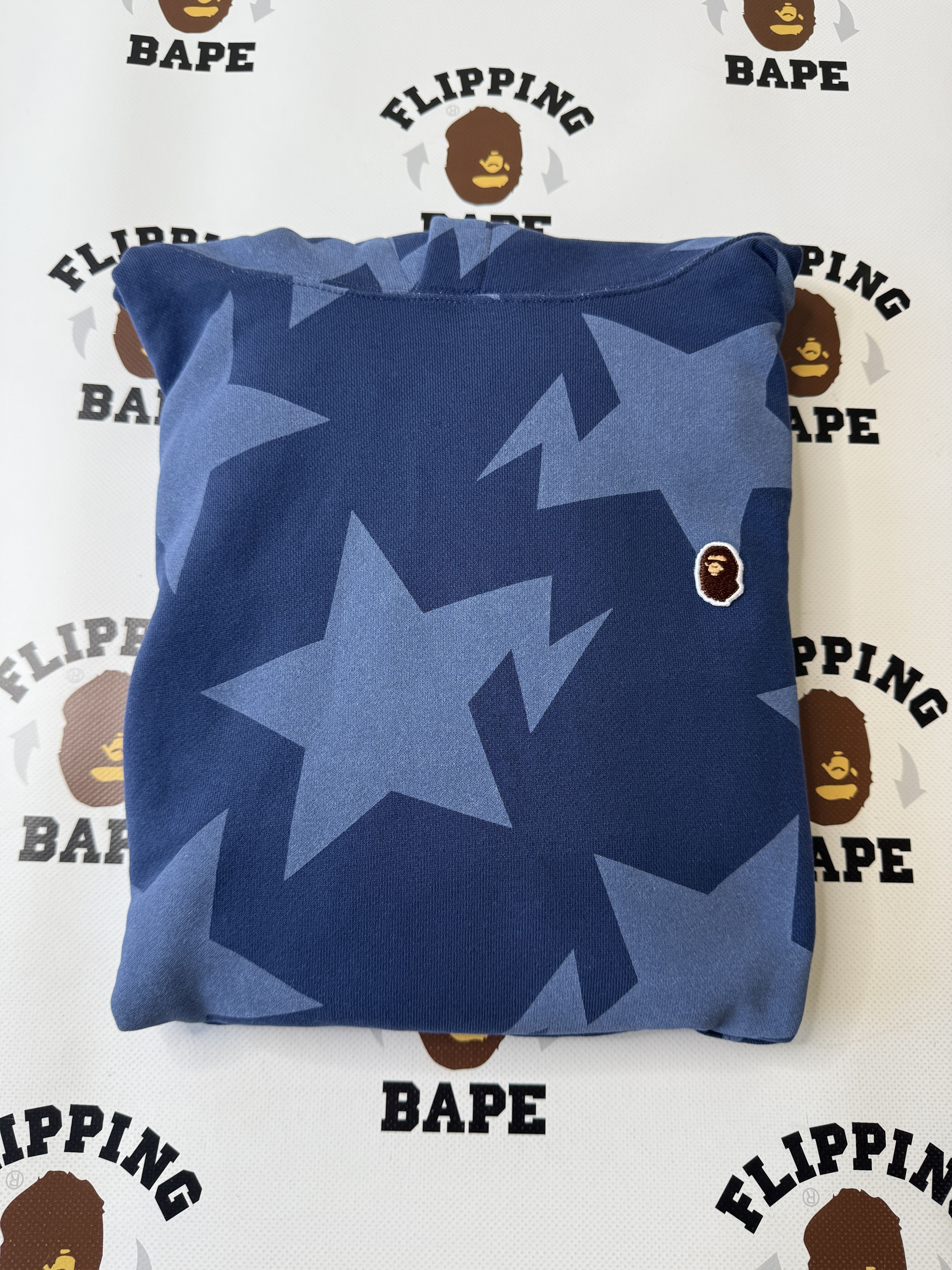 Bape BAPE STA PATTERN LOOSE FIT PULLOVER HOODIE Size US M / EU 48-50 / 2 - 13 Thumbnail