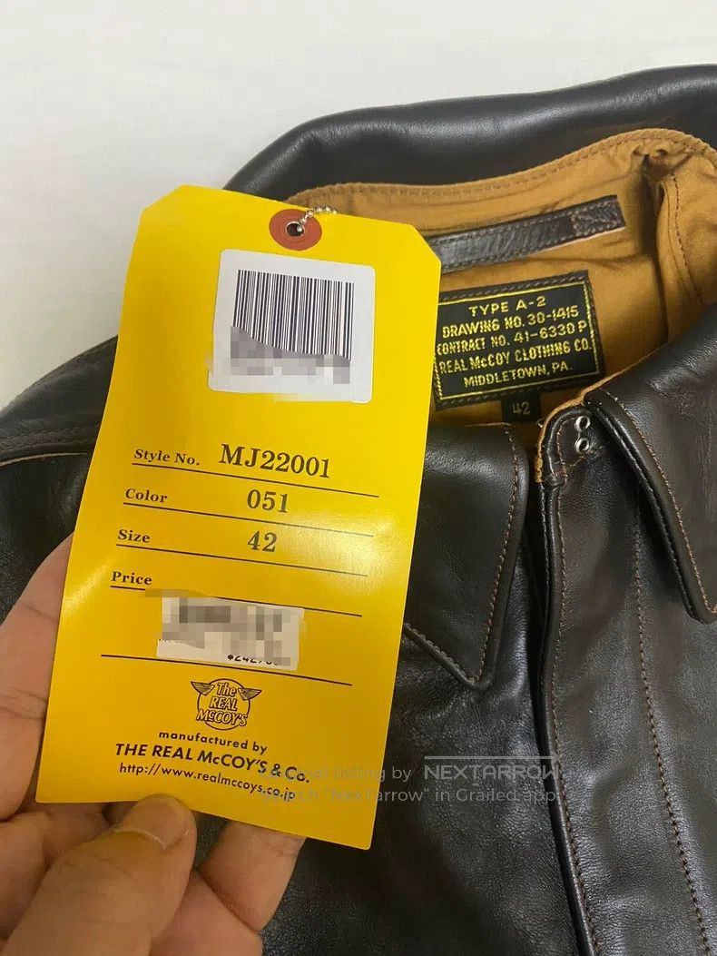 The Real McCoy's The Real McCoys A2 flight jacket leather jacket Size US XS / EU 42 / 0 - 2 Thumbnail