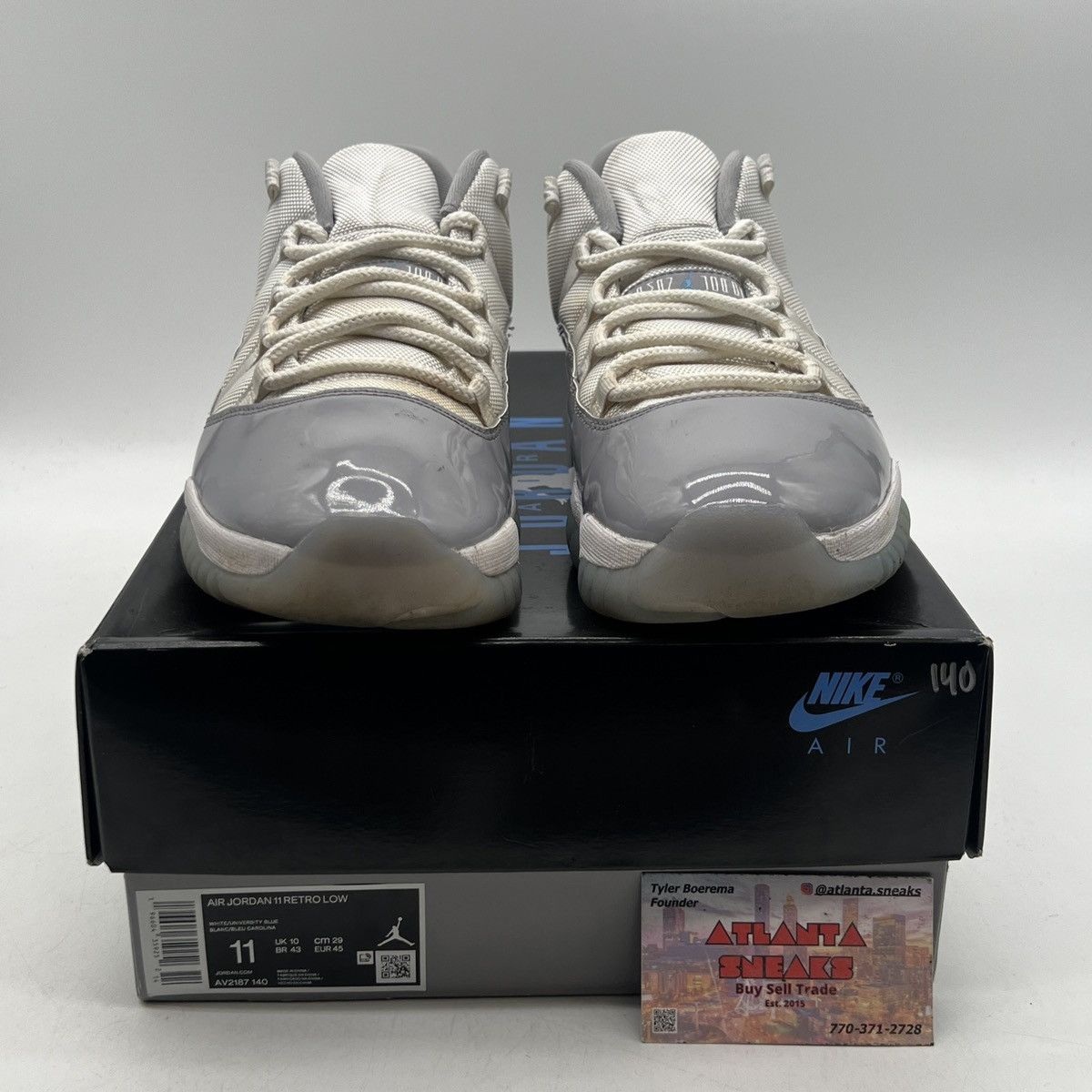 Jordan Brand Air Jordan 11 low cement grey Size US 11 / EU 44 - 2 Thumbnail