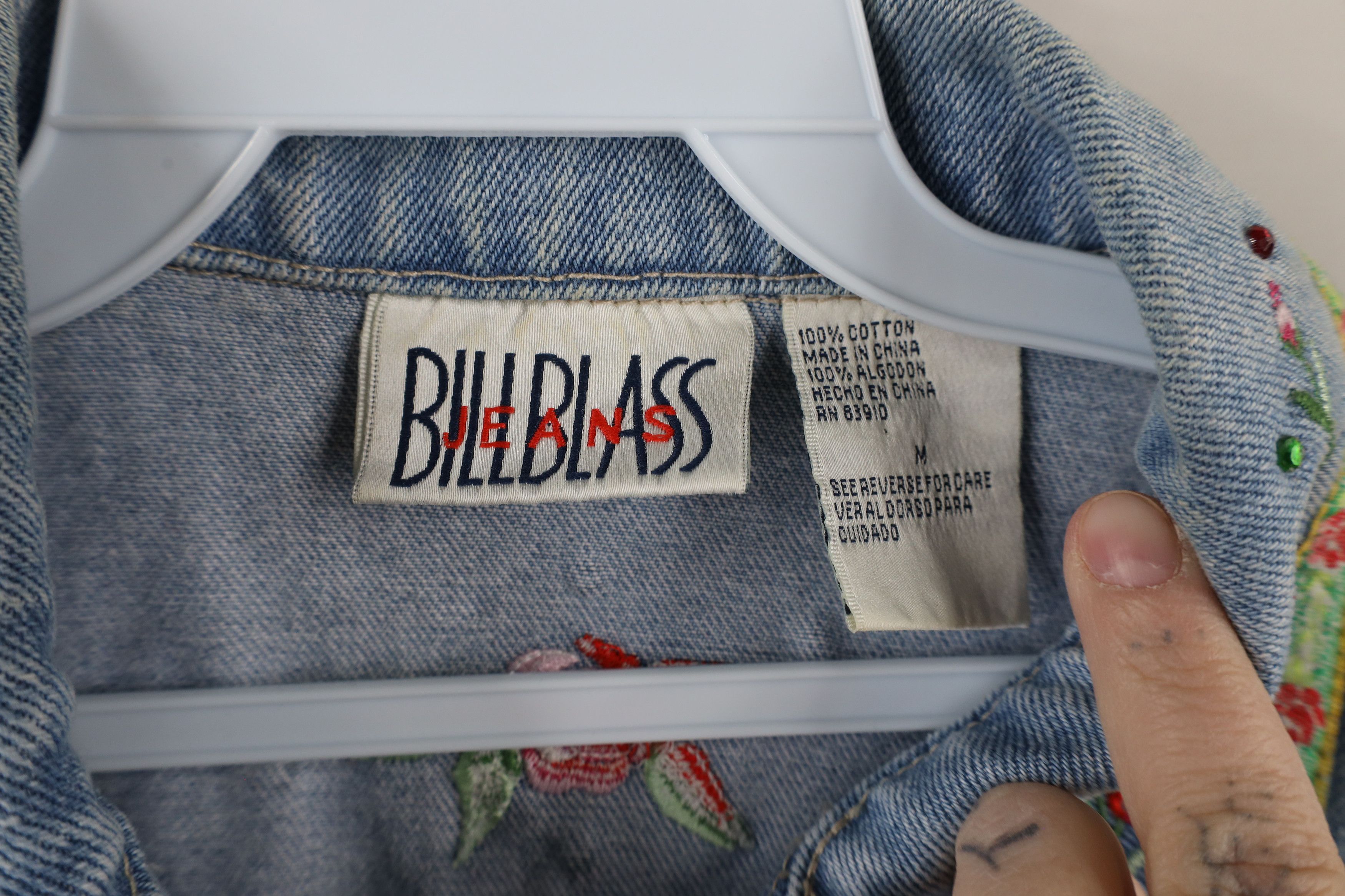 Vintage Vintage 90s Streetwear Flower Sequin Denim Jean Vest Jacket Size M / US 6-8 / IT 42-44 - 8 Thumbnail