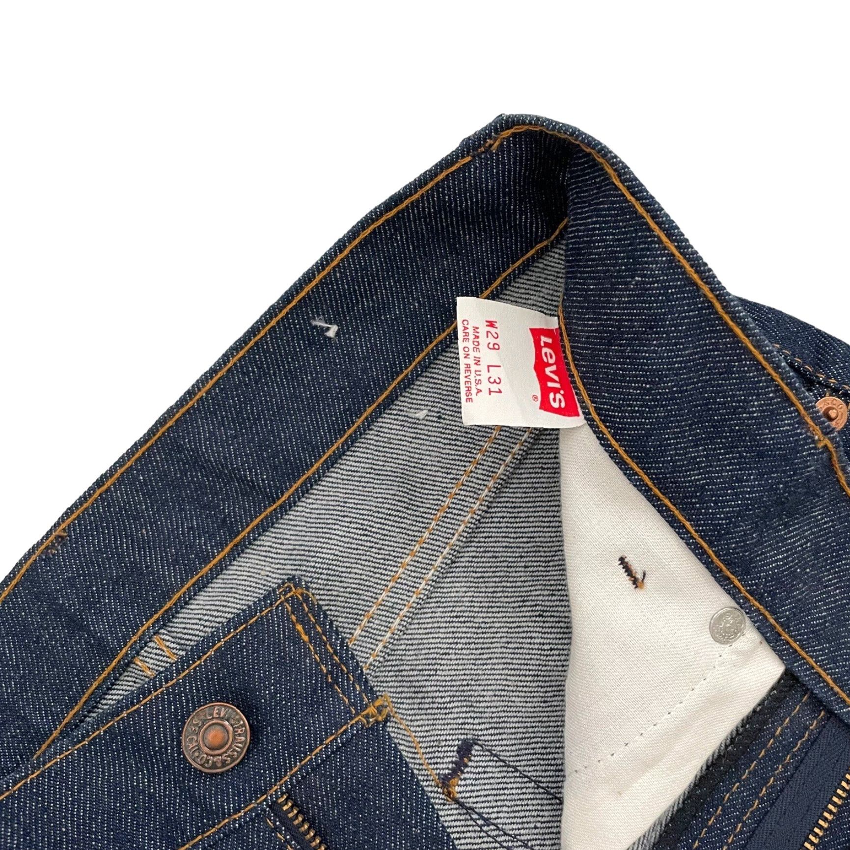Levi's VINTAGE Levi's Made in USA Raw Denim Student Fit Jeans 29 x 31 Mens Jeans Straight 80s USA Size US 28 / EU 44 - 5 Thumbnail