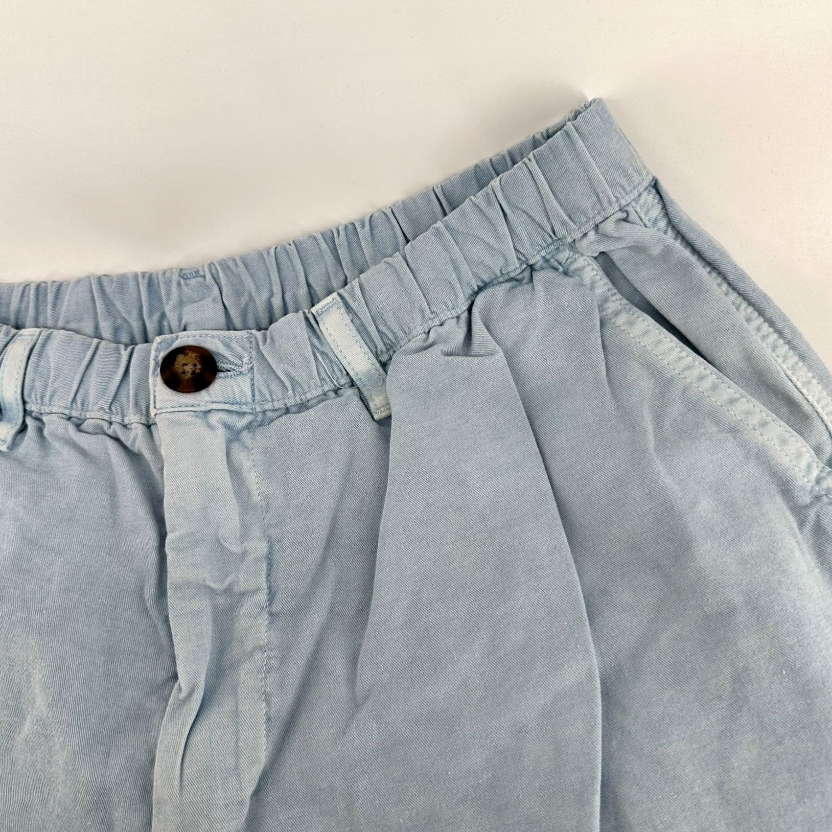 Chubbies Chubbies Chino Shorts Blue Women's L Cotton Stretch Slash Pocket Button Front Casual Spring Summer Travel Mens Womens Girls Boys Size 36" / US 14 / IT 50 - 3 Thumbnail
