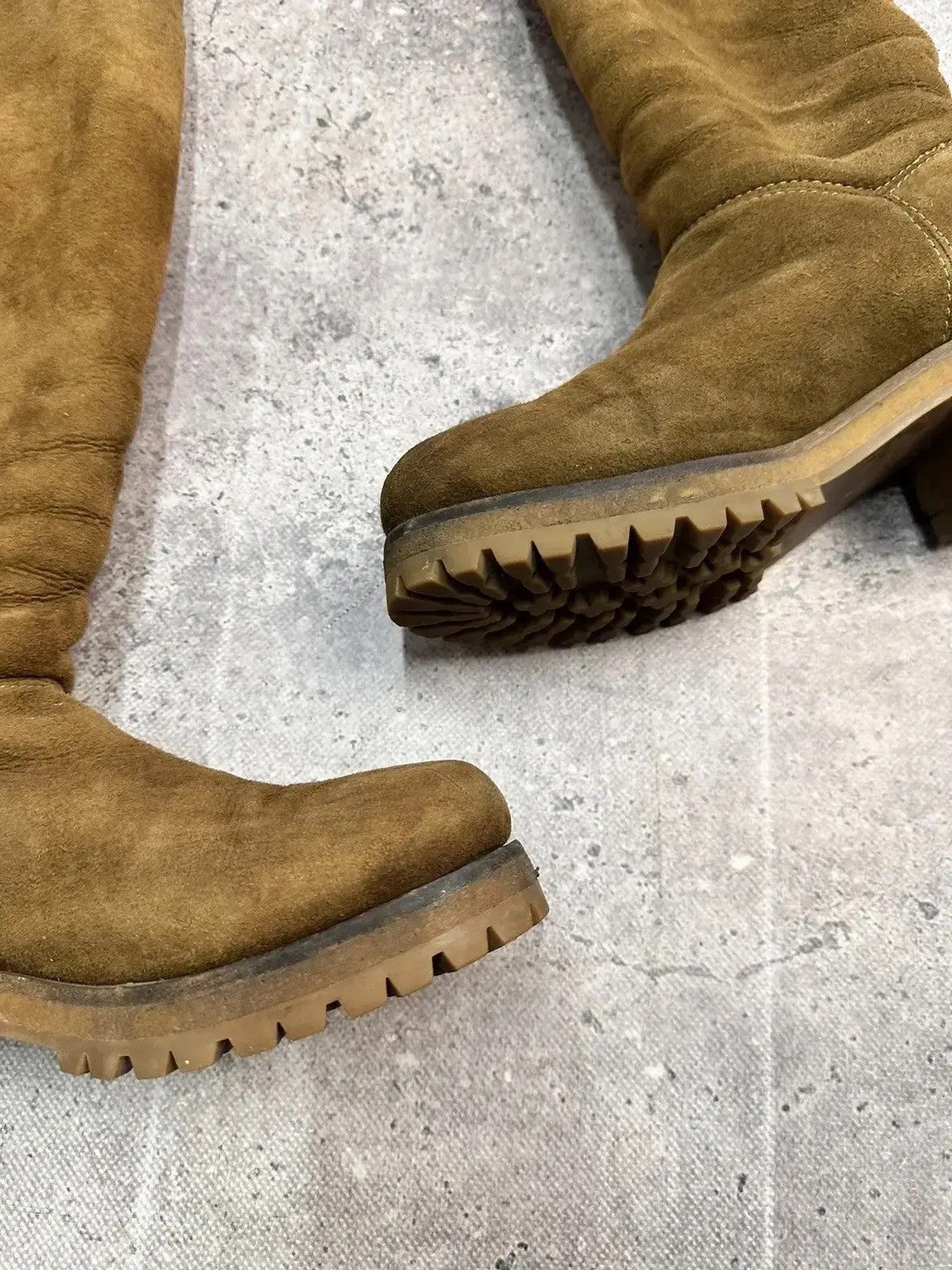 Genuine Leather × Moncler × Moncler Grenoble Vintage Moncler Leather suede boots high Luxury Size US 8 / IT 38 - 5 Thumbnail