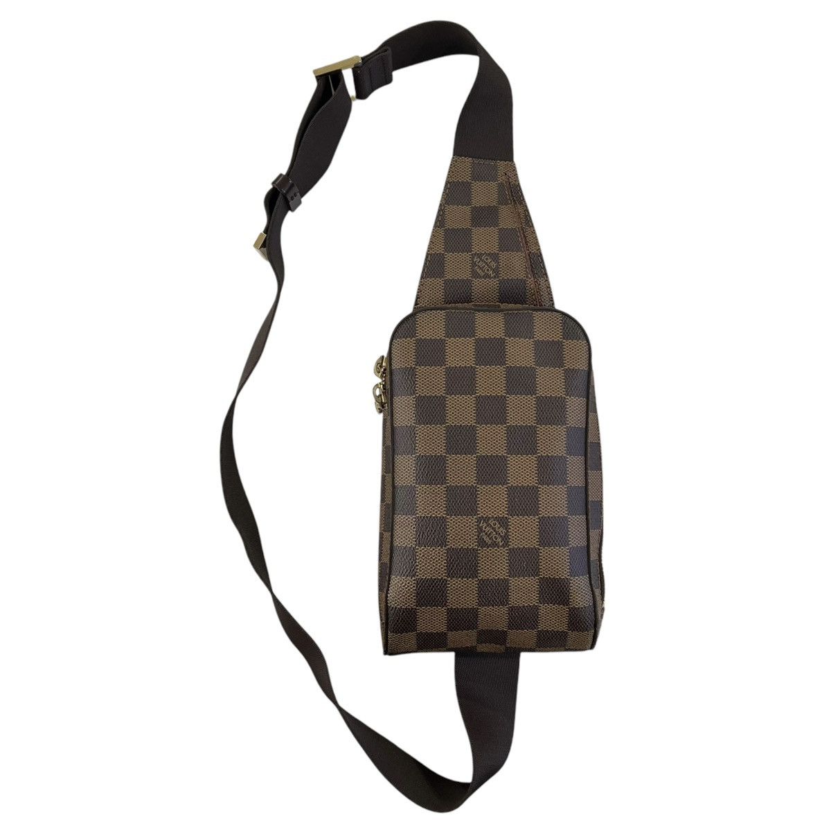 Louis Vuitton Damier Geronimos Crossbody Belt Bag in Brown, Men's