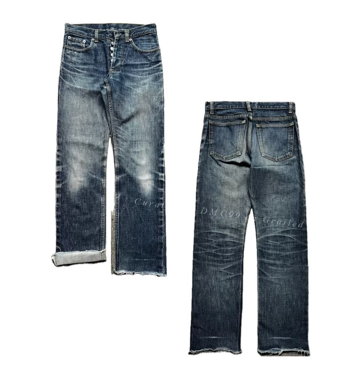 Helmut Lang NEW Sz 24 X cross scissor denim archive rare vintage
