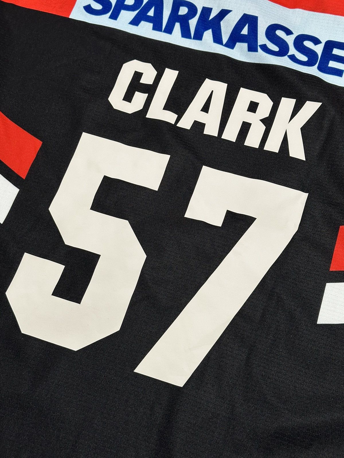 NHL HC Tiroler Wasserkraft Innsbruck Die Haie Jersey #57 Clark Size US L / EU 52-54 / 3 - 8 Thumbnail