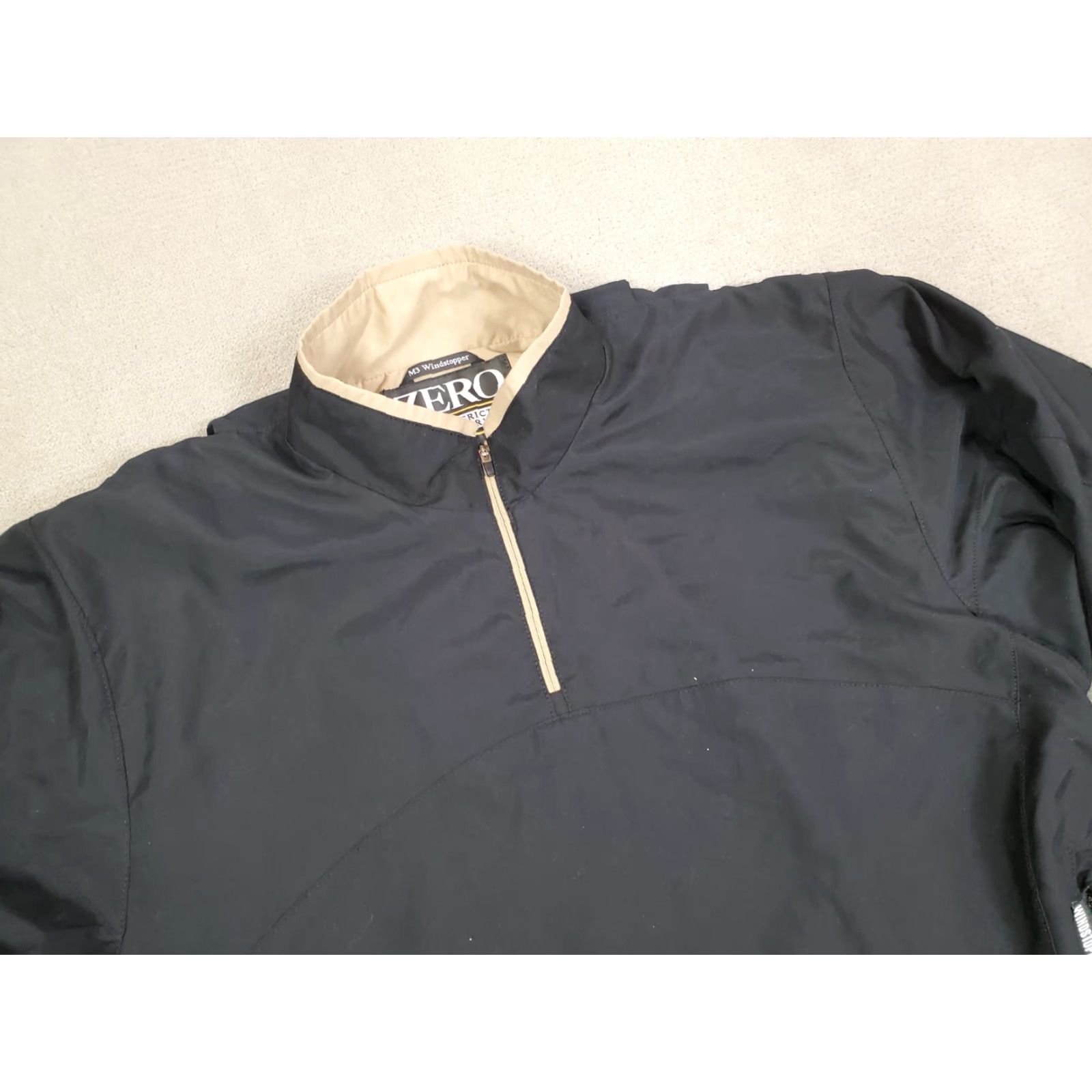 Vintage VINTAGE Zero Restriction Jacket Mens Large Black M3 Windstopper Pullover Coat Mock READ* Size US L / EU 52-54 / 3 - 2 Thumbnail