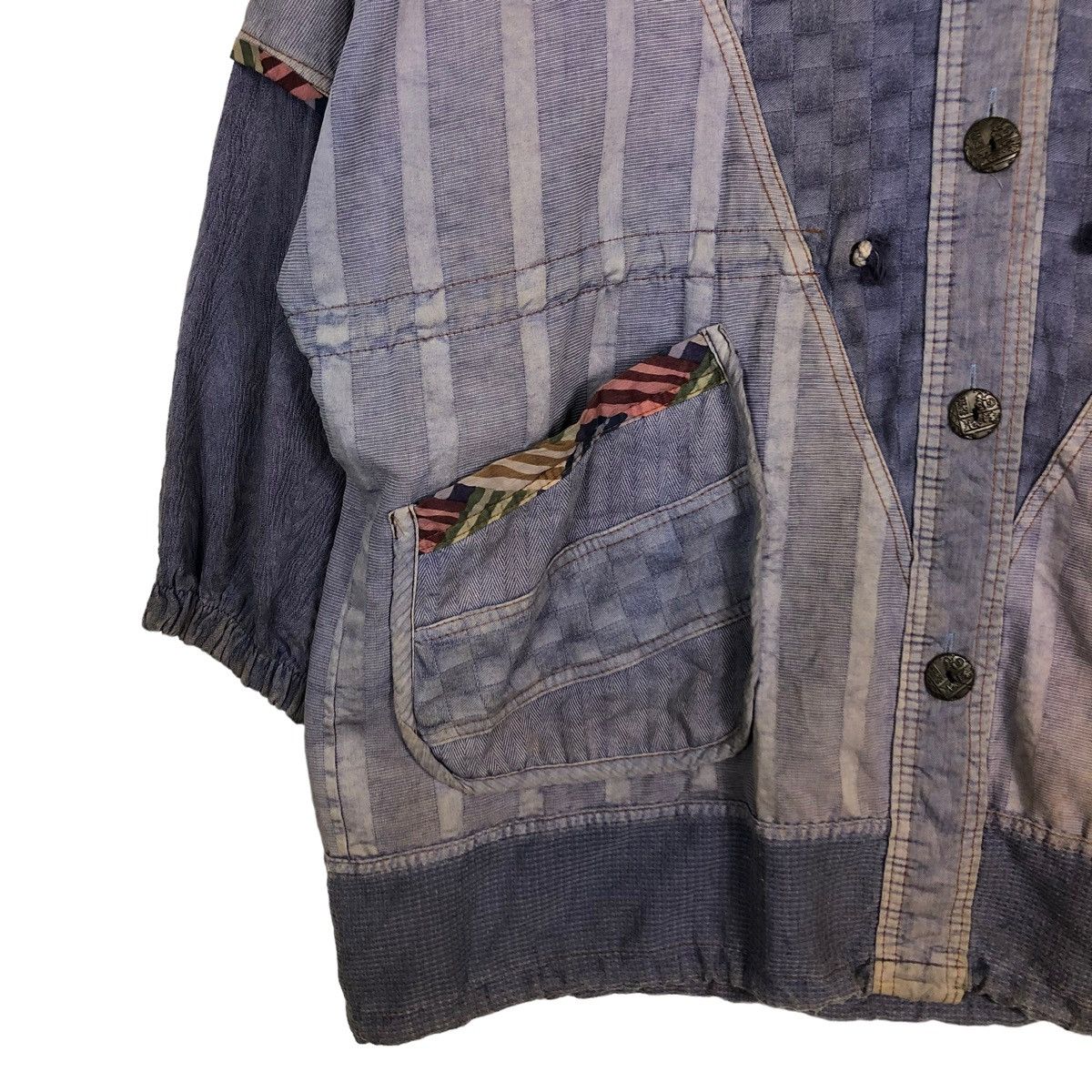 Japanese Brand × Vintage 🔥VINTAGE TRADITIONAL BUTTON JACKET NATIVE ISSEY MIYAKE JAPAN Size US M / EU 48-50 / 2 - 4 Thumbnail