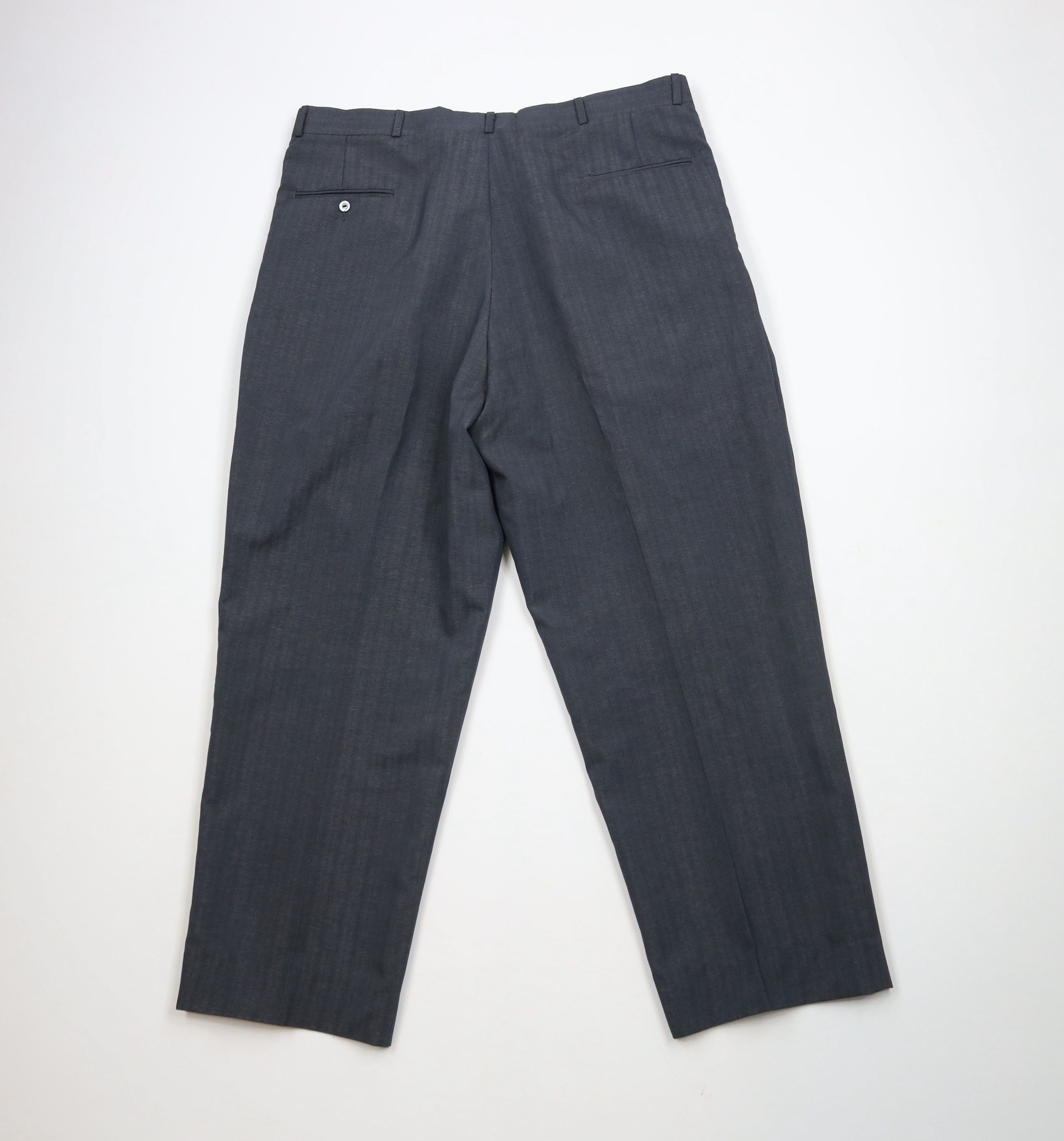 Vintage Vintage 90s Streetwear Striped Wide Leg Chino Pants Trousers Size 38 - 8 Thumbnail